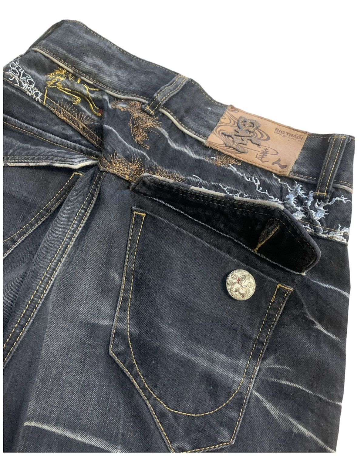 Japanese Brand OSAKA BIG TRAIN JEANS Size US 30 / EU 46 - 7 Thumbnail