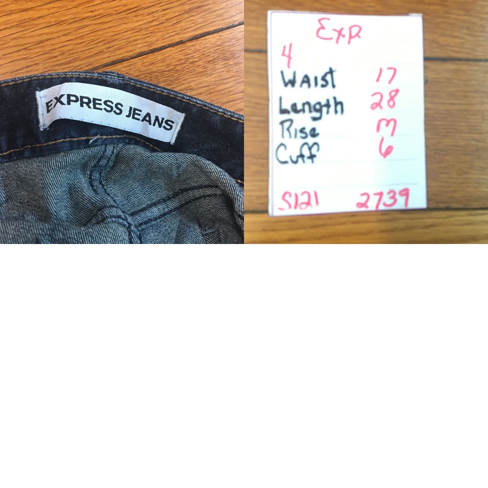 Express EXPRESS Jeans Womens Boyfriend Casual Mid Rise Blue Denim Size 4 Regular 28in Inseam - 5-Pocket Stretch Size 27" / US 4 / IT 40 - 8 Thumbnail
