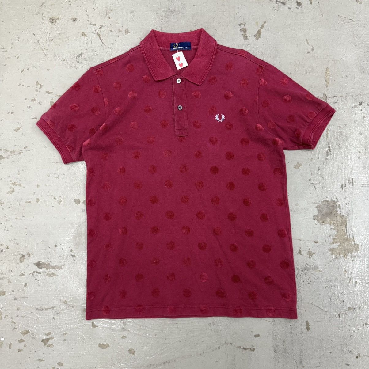 Fred Perry × Vintage Vintage Fred Perry Dot Design Shirt Size US M / EU 48-50 / 2 - 1 Thumbnail