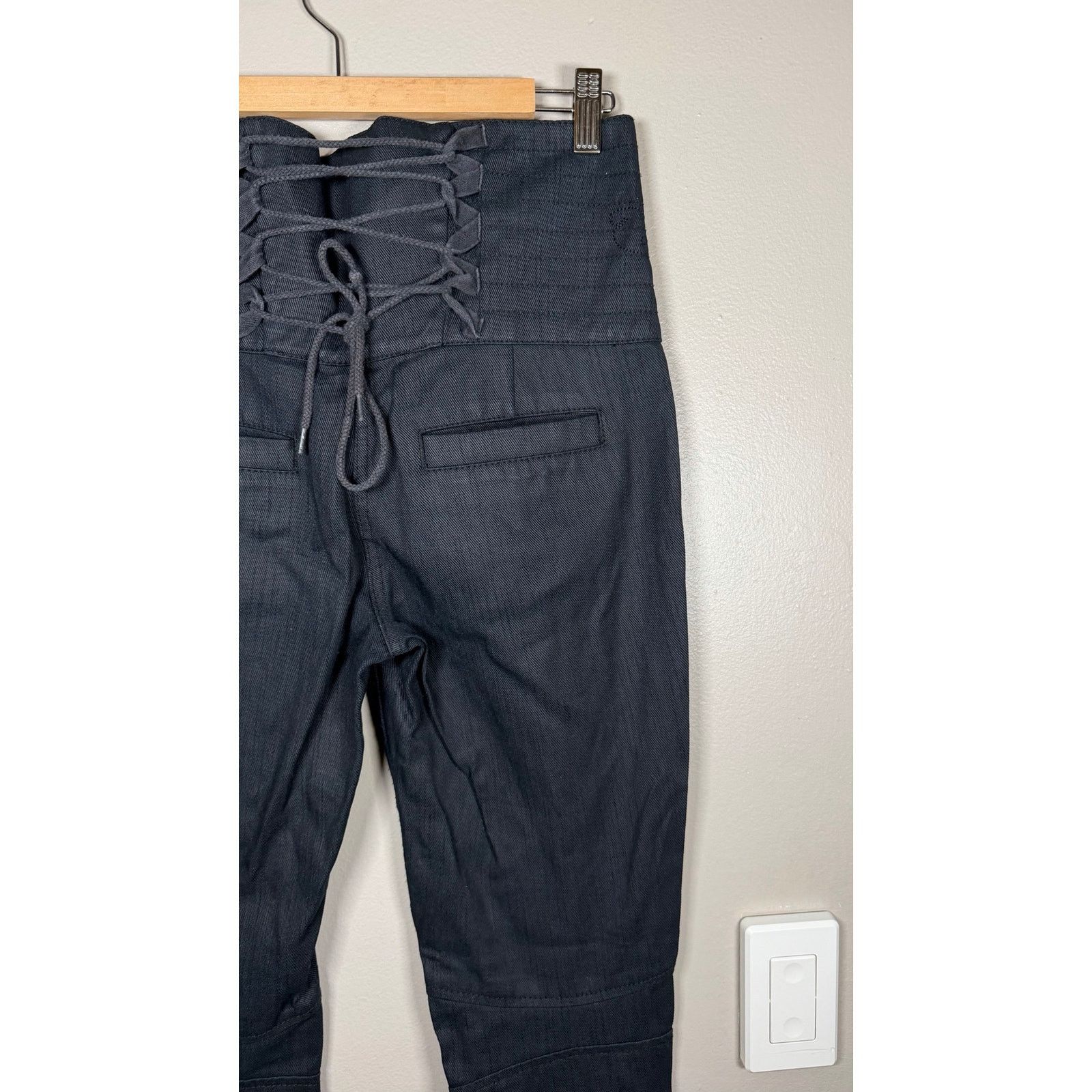 GSUS Sindustries Vintage Y2K Gsus Industries Lace Up Moto Pants size 27 Size 27" / US 4 / IT 40 - 11 Thumbnail