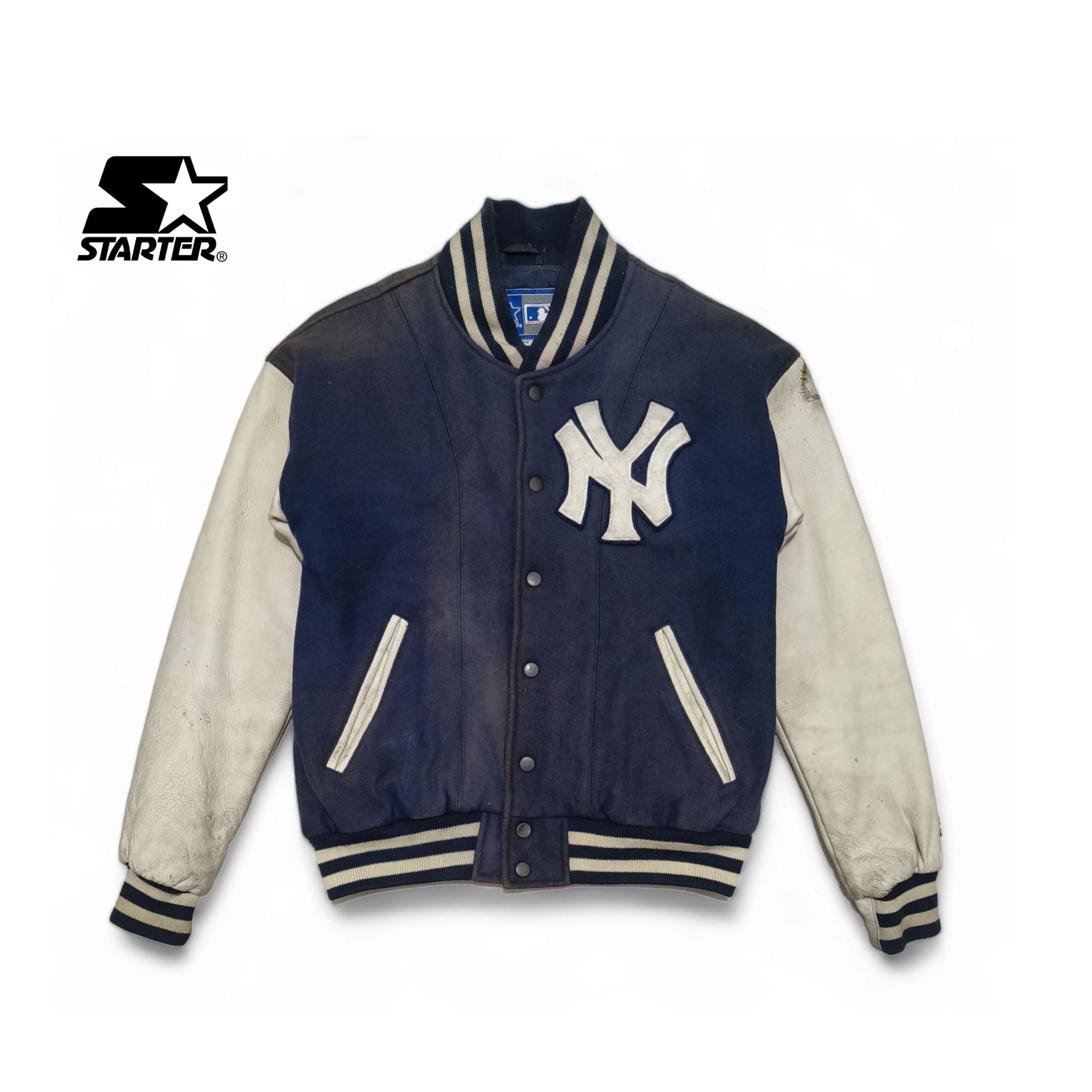 New York Yankees Vintage Starter New York Yankees MLB Letterman Jacket Size US L / EU 52-54 / 3 - 1 Thumbnail
