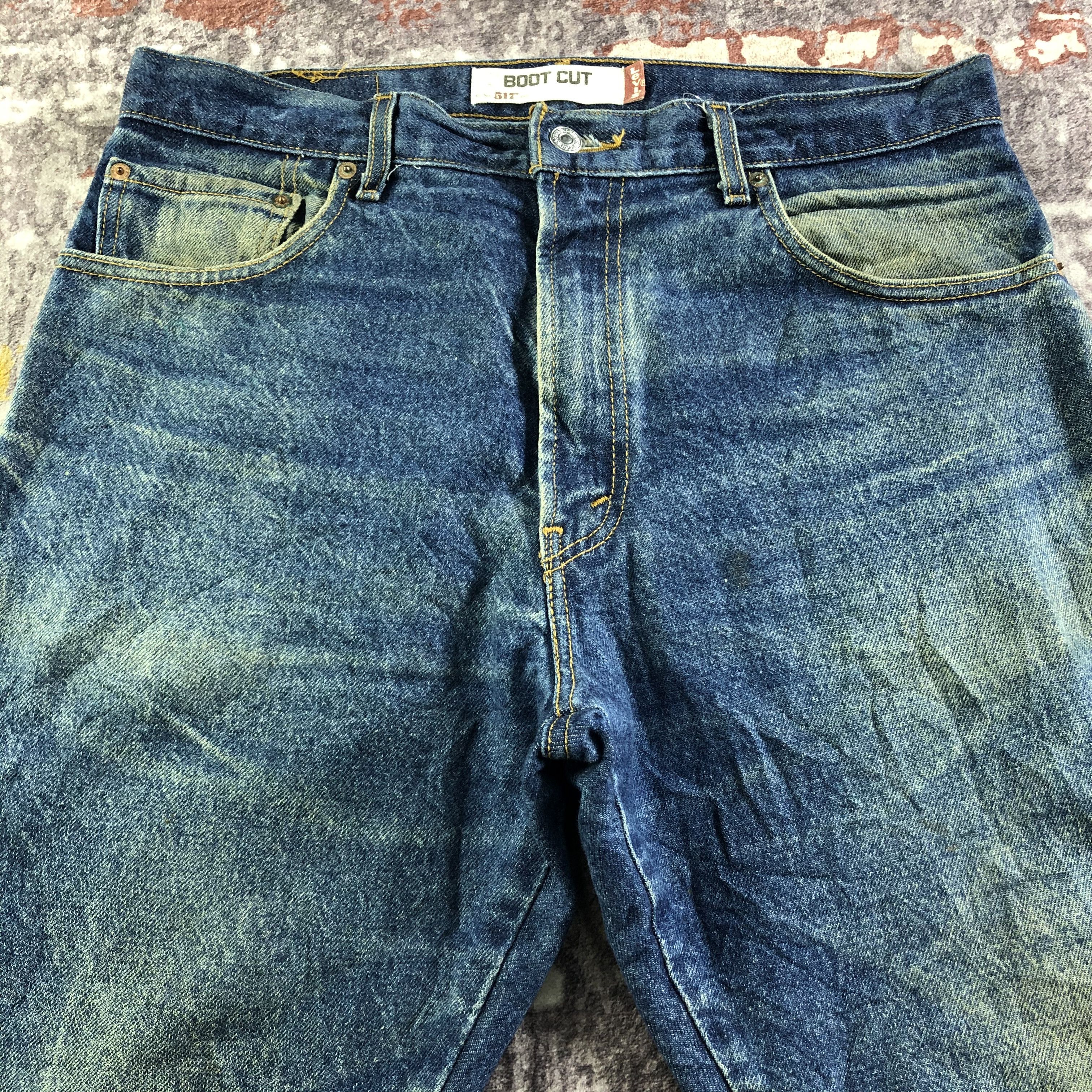 Levi's × Vintage Vintage Blue Wash Levis 517 Flare Jeans-JM3399 Size US 35 - 3 Thumbnail