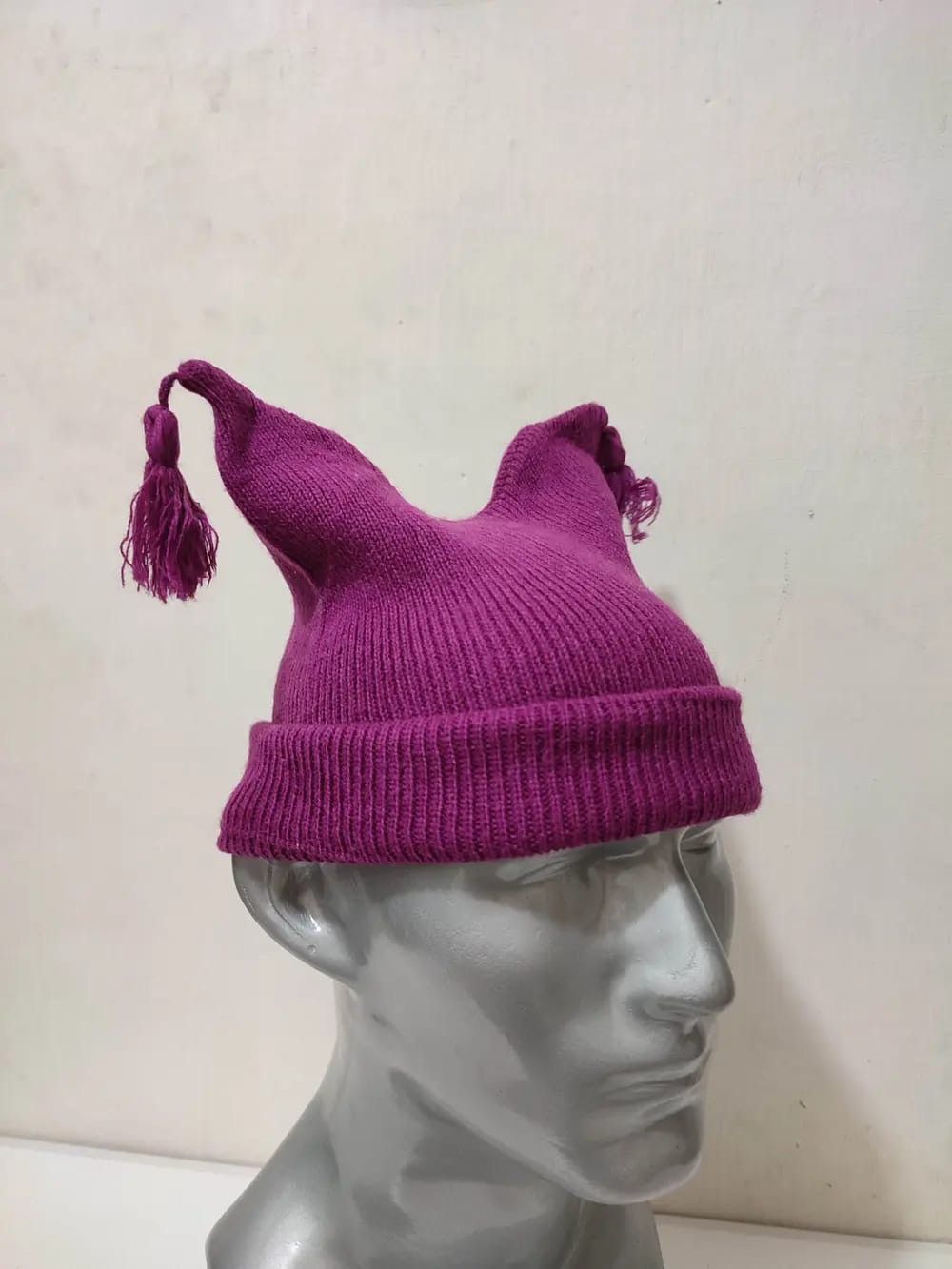 Other Purple Bunny Horn Beanie Hats Size ONE SIZE - 4 Thumbnail