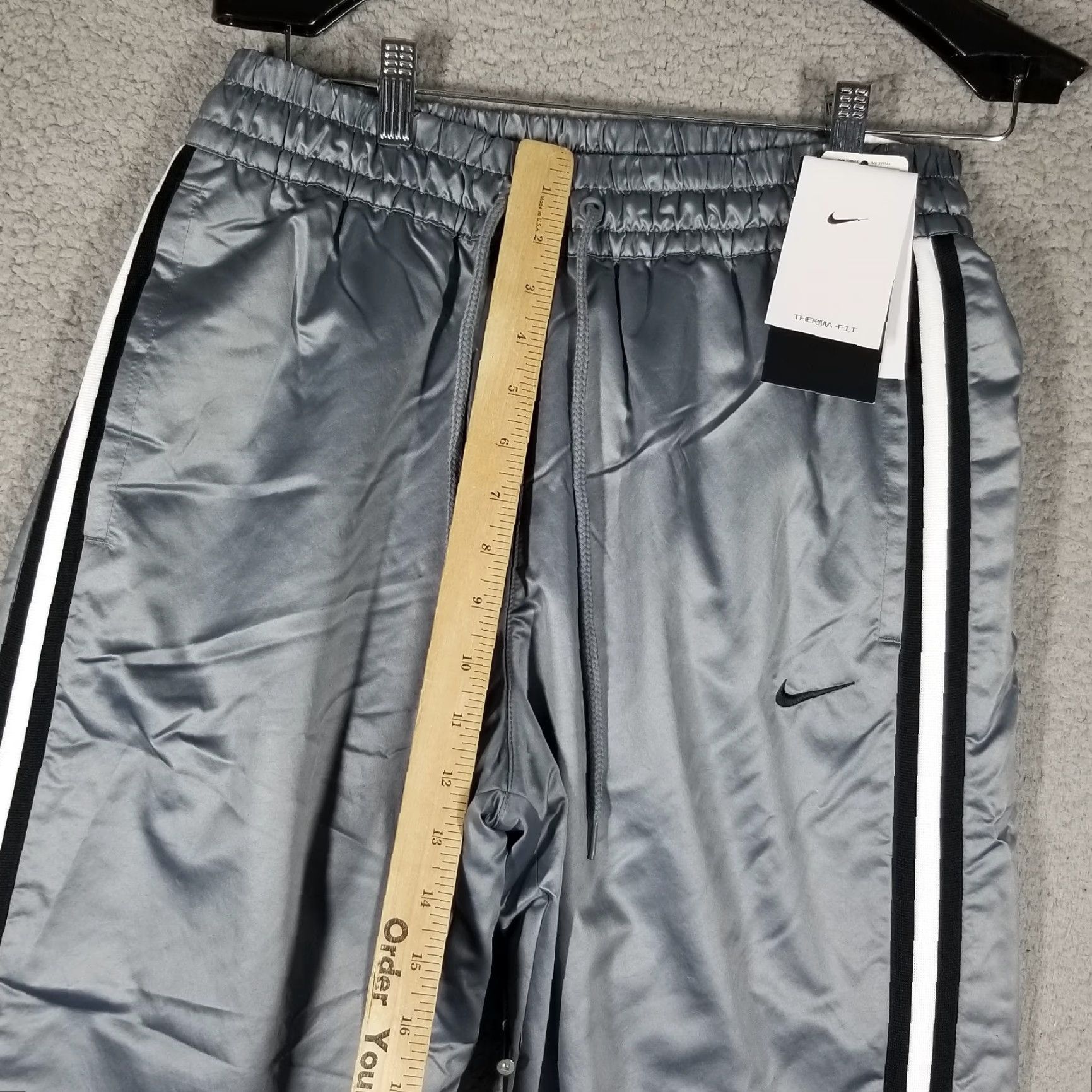 Nike Nike Therma-FIT Repel Jogger Pants Men S Gray Black Sports Activewear Winter Spring Fall Size US 29 - 6 Thumbnail
