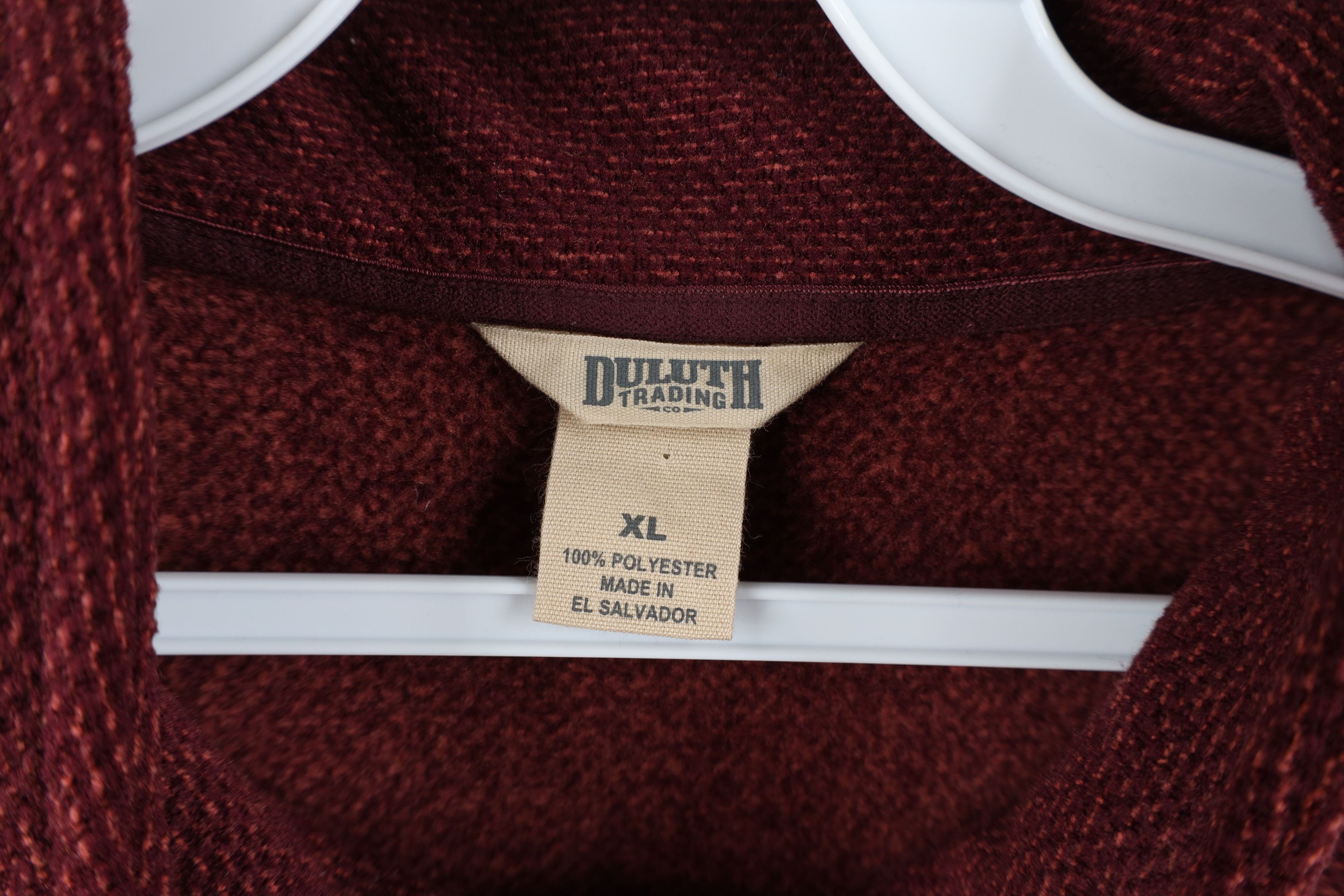 Duluth Trading Company × Vintage Duluth Trading Co Fleece Full Zip Vest Jacket Burgundy Red Size US XL / EU 56 / 4 - 7 Thumbnail