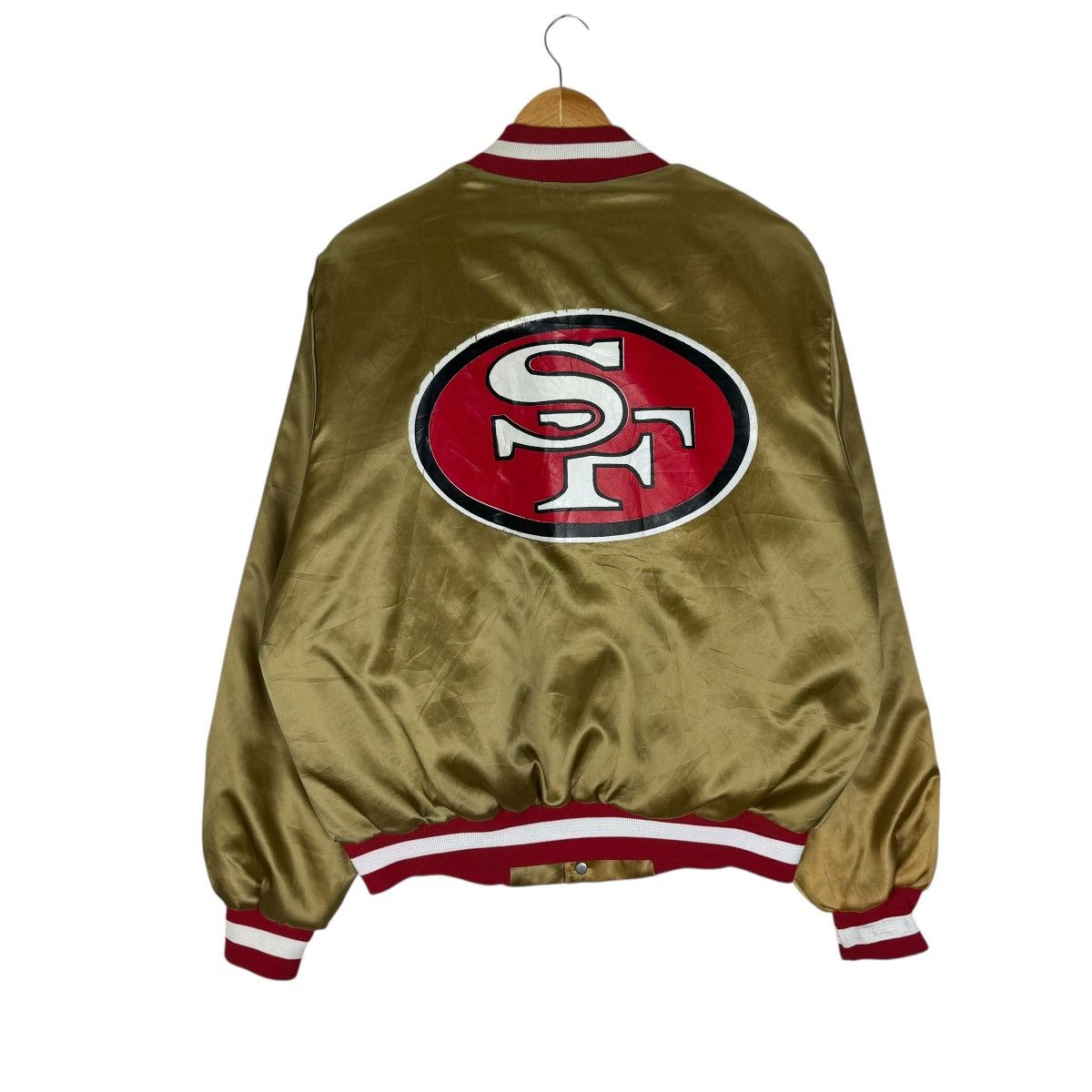 Chalk Line ⚡️SAN FRANCISCO 49ERS NFL VARSITY JACKET Size US L / EU 52-54 / 3 - 1 Thumbnail