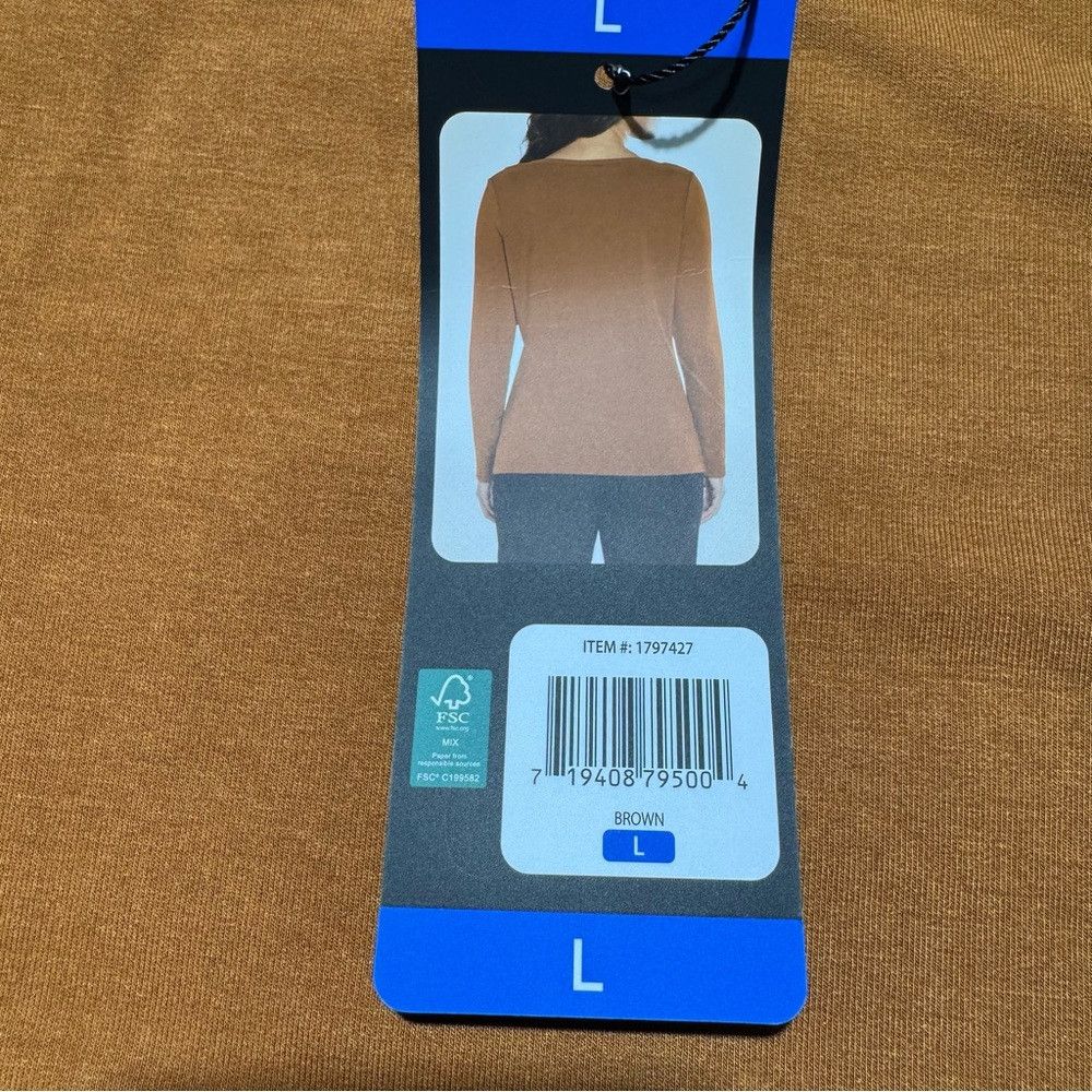 Banana Republic NWT New Banana Republic Long Sleeve Brown Top Size L Size L / US 10 / IT 46 - 7 Thumbnail