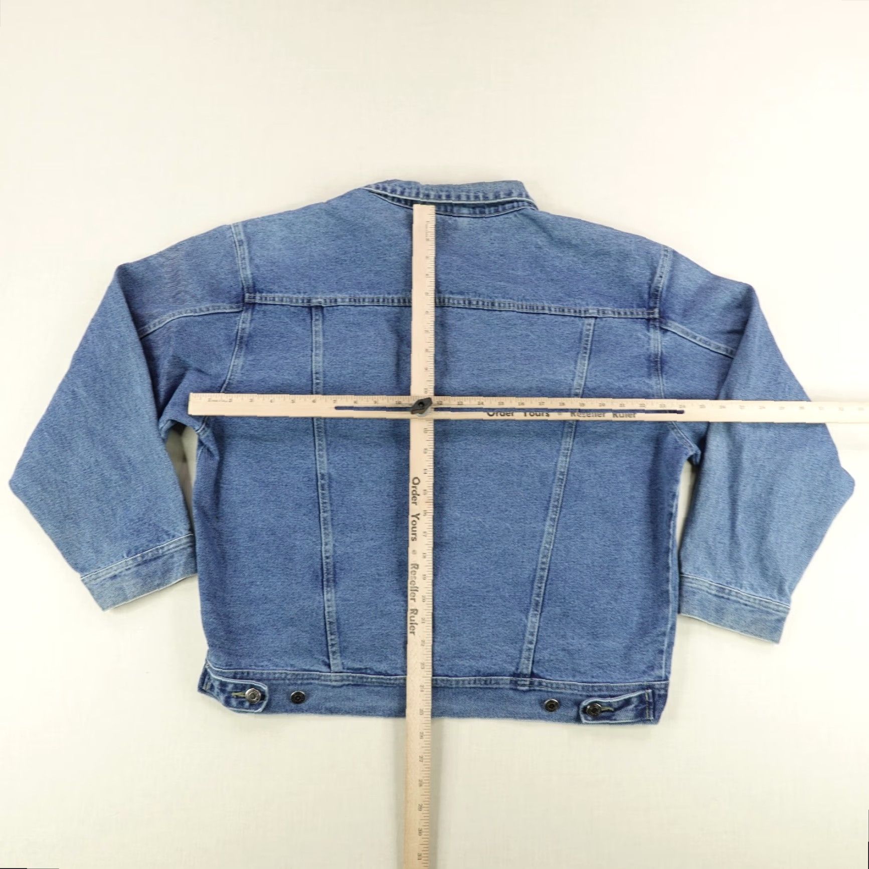 Marlboro VINTAGE Marlboro Jacket Mens Large Blue Denim Jean Trucker Coat Red Star Coat Size US 33 - 5 Thumbnail