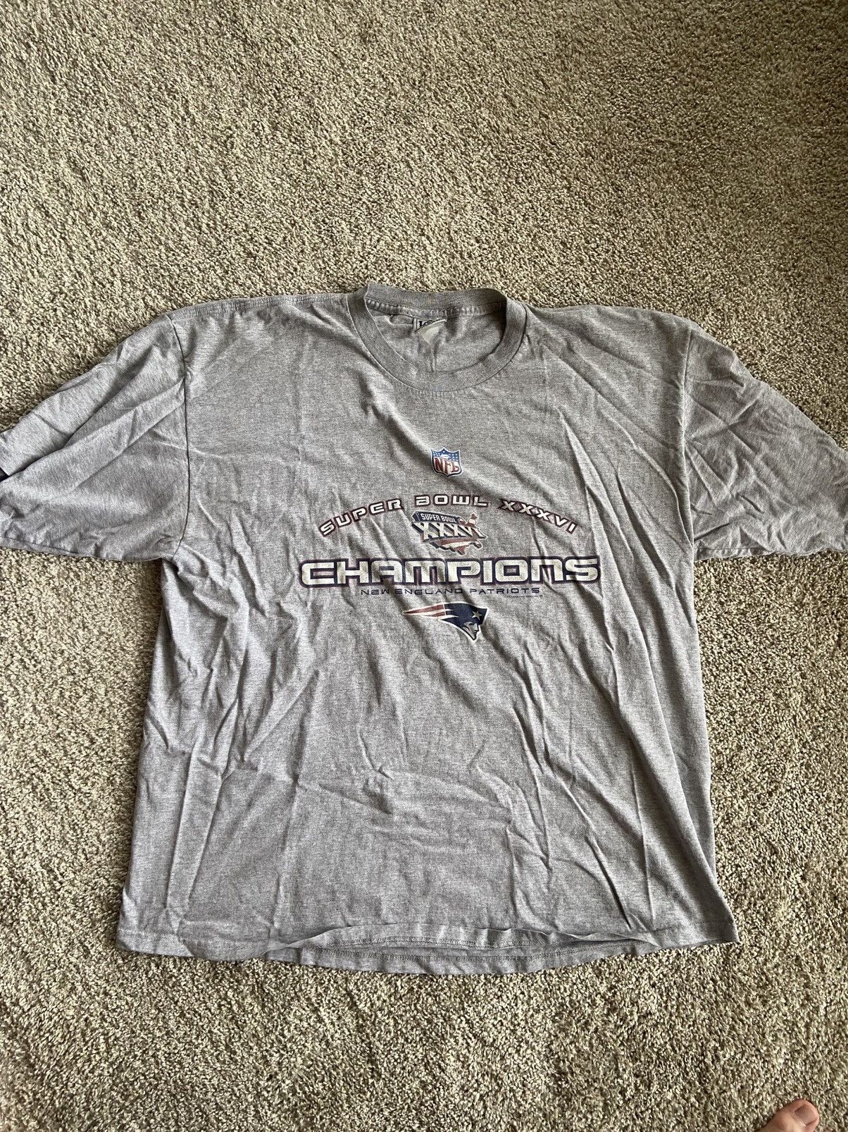 NFL × Vintage 2002 Lee Sport Patriots Tee Size US XXL / EU 58 / 5 - 1 Thumbnail