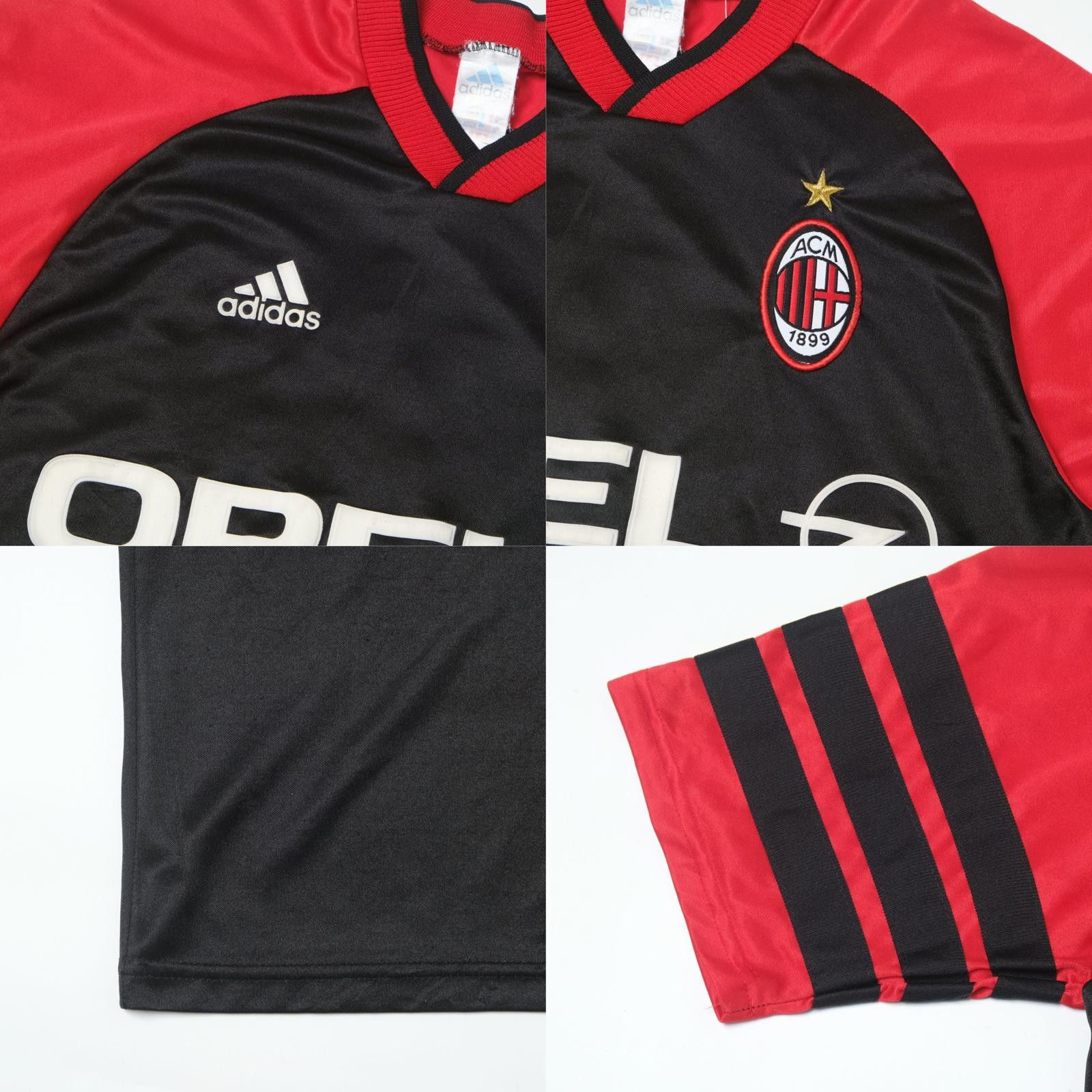 Adidas 1998/00 AC Milan Training Shirt (M/L) Size US M / EU 48-50 / 2 - 5 Thumbnail