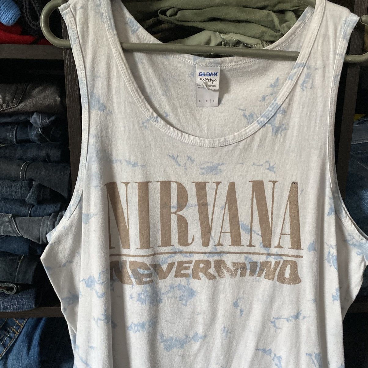 Band Tees Vintage Nirvana Nevermind Curt Kobain Rock band sleeveles Size US L / EU 52-54 / 3 - 2 Thumbnail