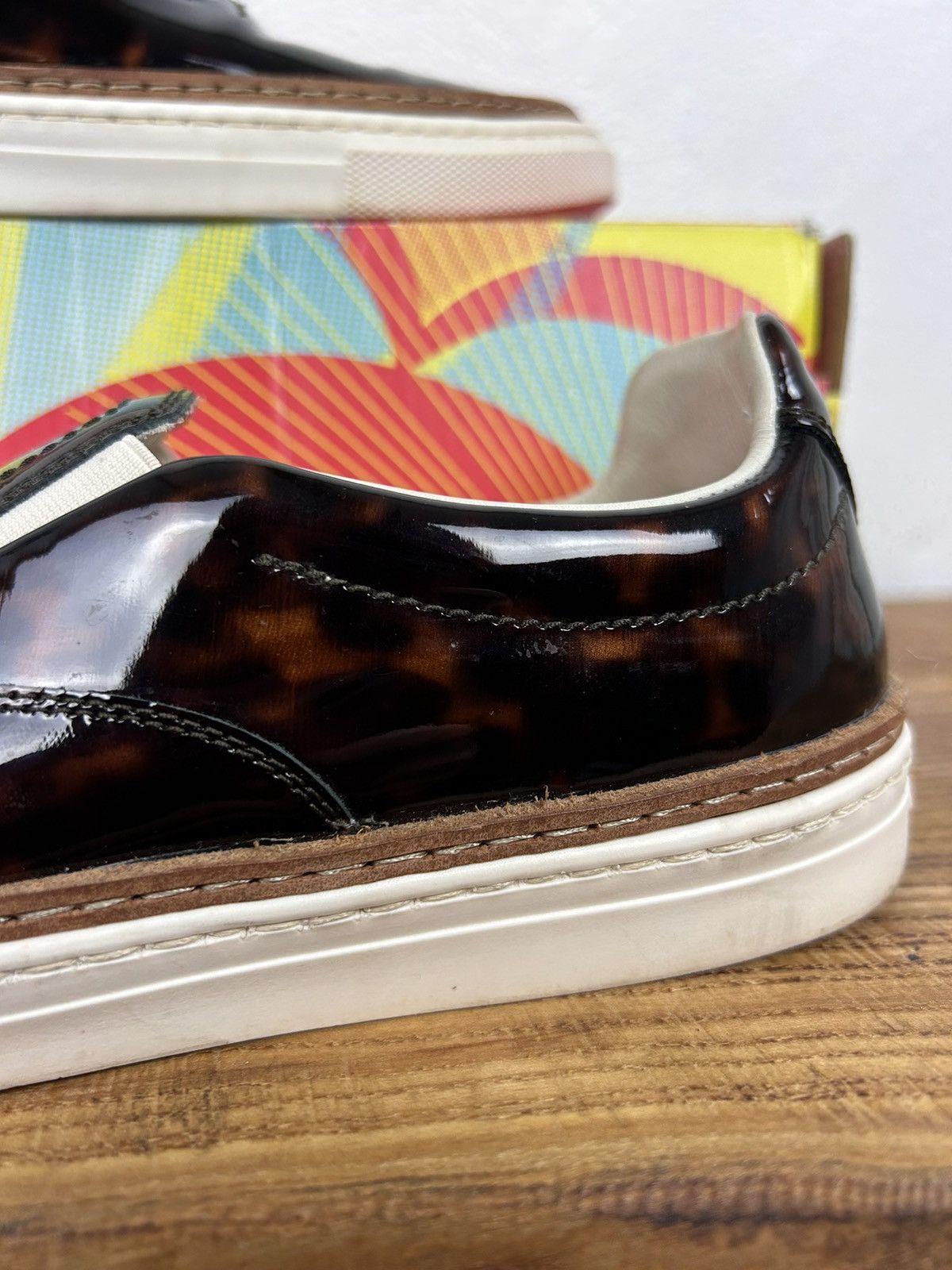 Maison Margiela MM22 Artisanal Maison Margiela Leather Print Slip On Low Top Size US 8 / IT 38 - 2 Thumbnail