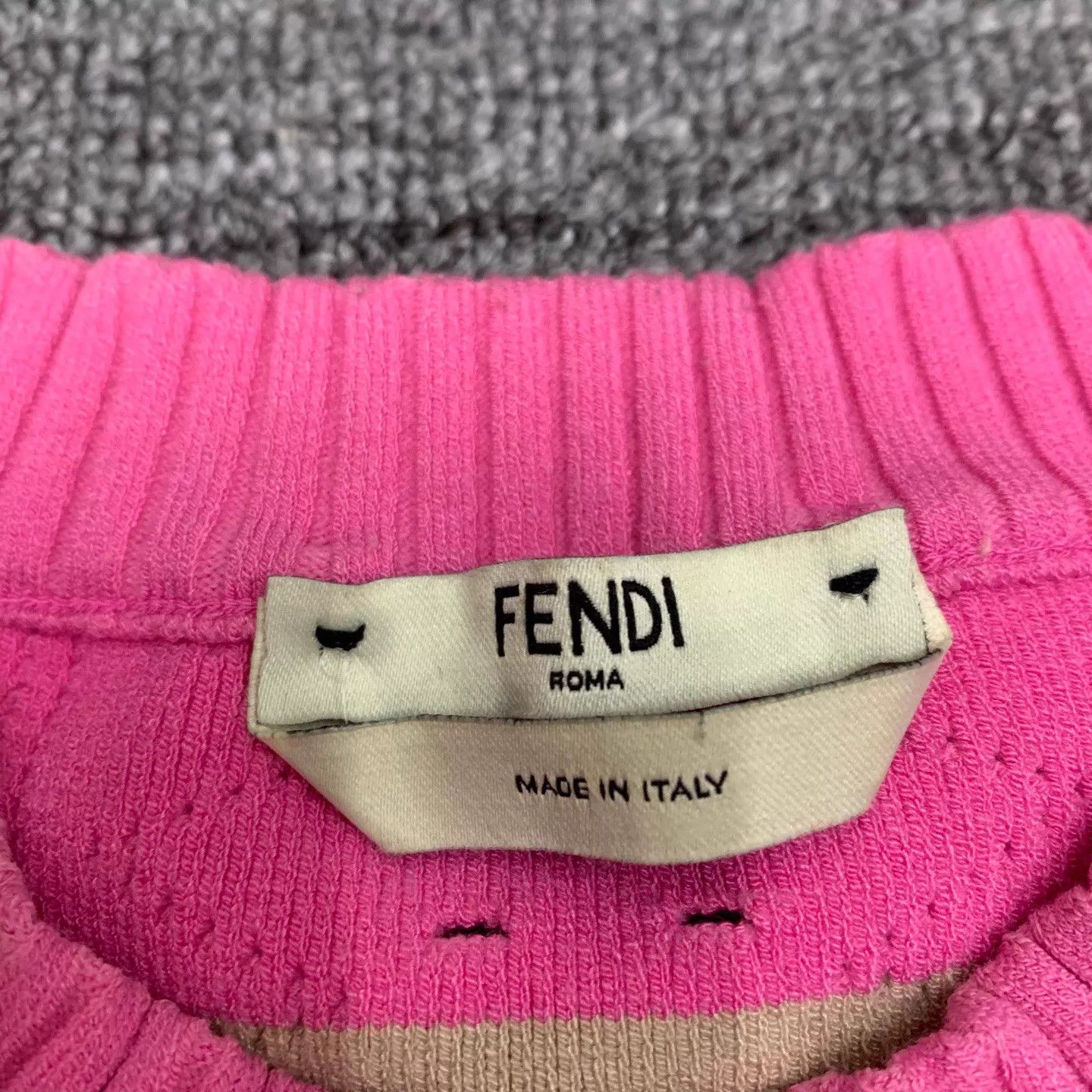 Fendi Fendi Bow Striped Knit Short Sleeve 36 95 New Size XS / US 0-2 / IT 36-38 - 4 Thumbnail