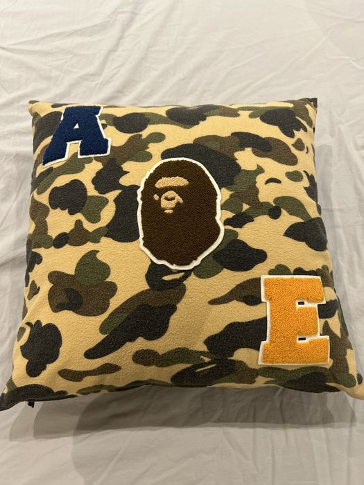 Bape Bape Plush Brown Camo Pillow Bape Cushion Bape Pillow