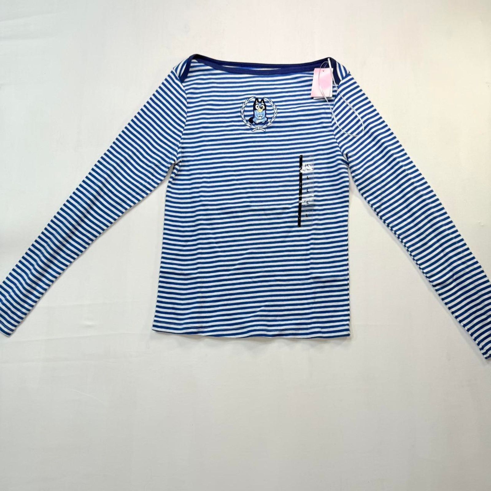 & Other Stories Trendy Blue long sleeve off shoulder Bluey shirt Sz L Size L / US 10 / IT 46 - 1 Thumbnail
