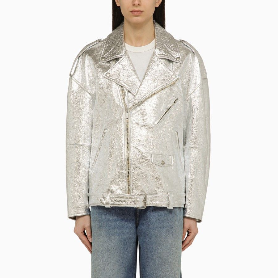 o1d2blof0824 Leather Jackets in Metal