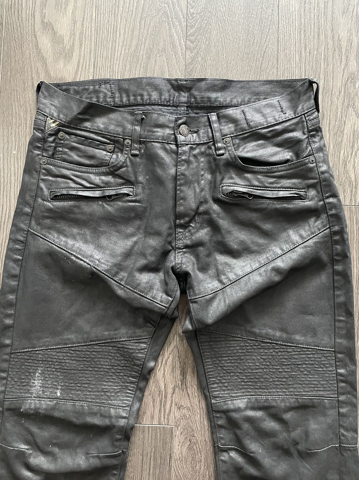 Denim & Supply Ralph Lauren Waxed D&S biker denim Size US 32 / EU 48 - 2 Thumbnail