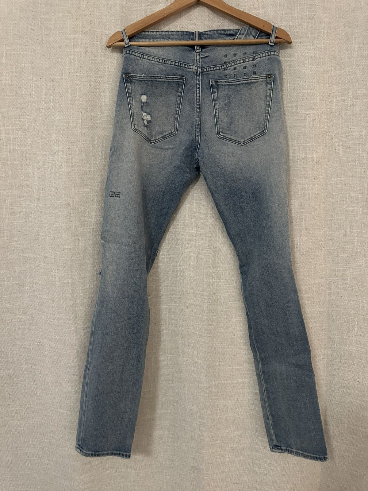 Ksubi Ksubi Chitch Punk Blue Trashed 098 Denim Size US 30 / EU 46 - 2 Thumbnail