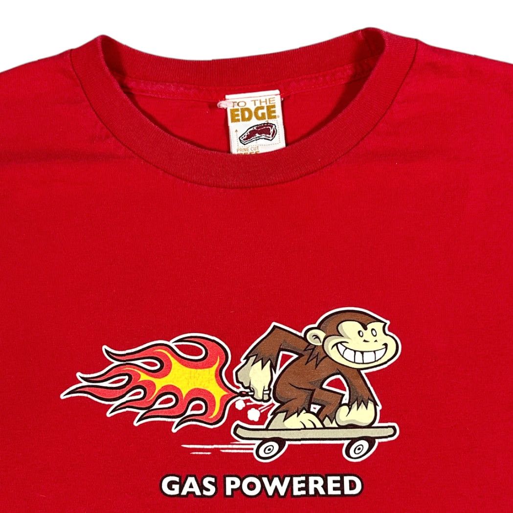 GAS VINTAGE To The Edge Shirt 2XL Adult Red GAS POWERED Monkey Skater Prime Cut Y2K Mens Size US XXL / EU 58 / 5 - 2 Thumbnail