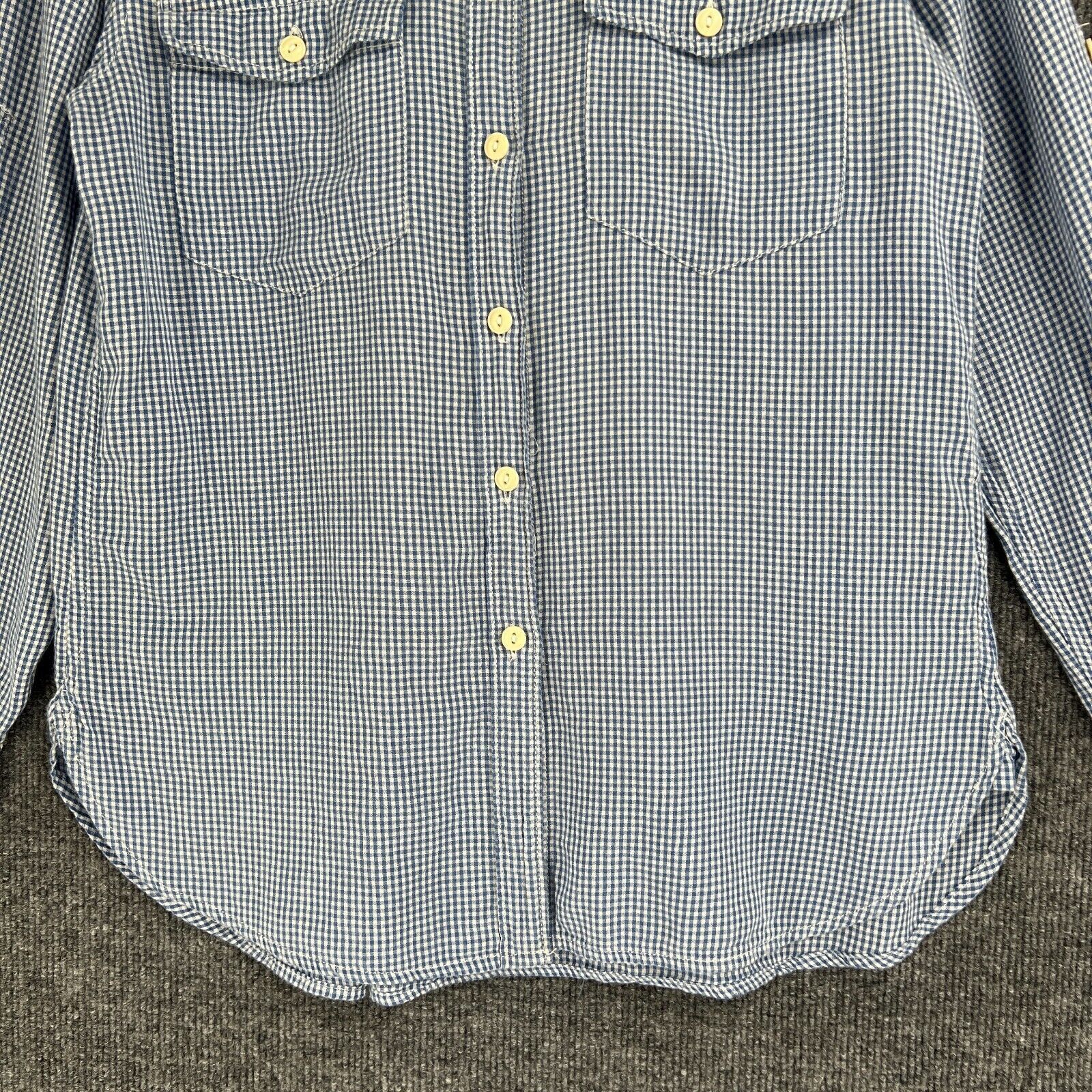 Denim & Supply Ralph Lauren Denim & Supply Ralph Lauren Blue White Gingham Plaid Size S Size S / US 4 / IT 40 - 3 Thumbnail