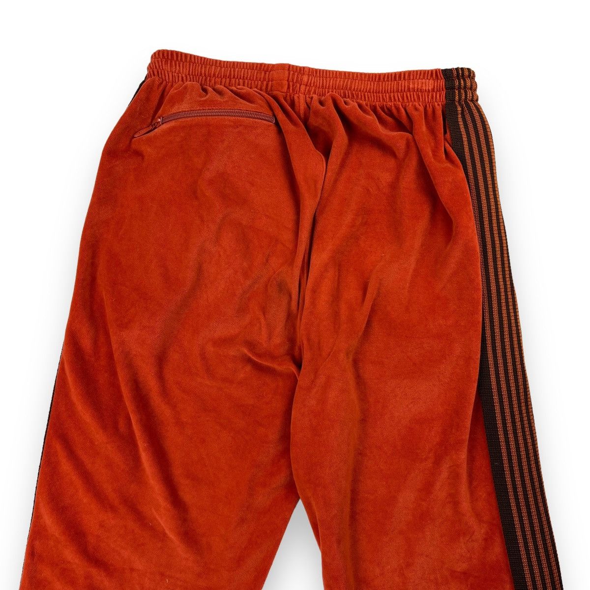 Needles Needles Burnt Orange Velour Cropped Sweatpants Size US 30 / EU 46 - 3 Thumbnail