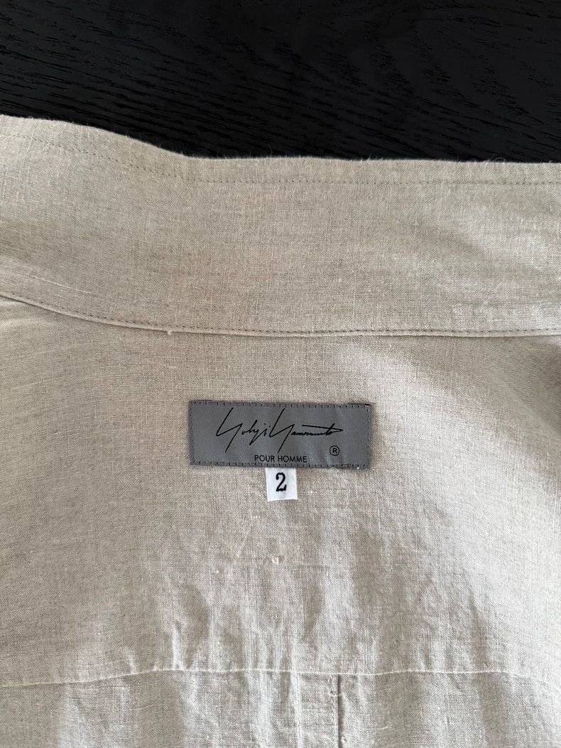Yohji Yamamoto Yohji Yamamoto Yohji Yamamoto Linen Shirt Jacket for Men Size US M / EU 48-50 / 2 - 6 Thumbnail