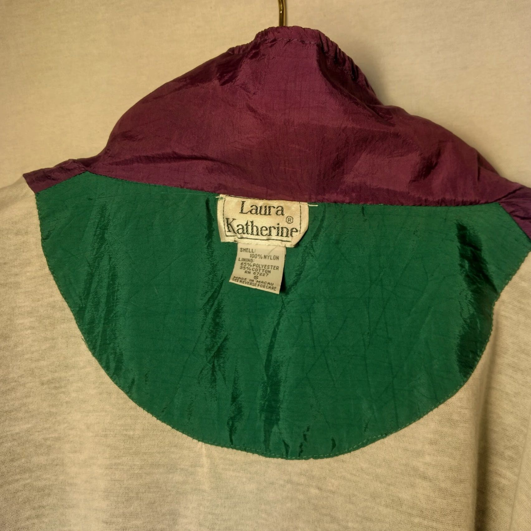 Vintage VINTAGE Laura Katherine Windbreaker Jacket Small Nylon Green Paisley Retro Size S / US 4 / IT 40 - 6 Thumbnail