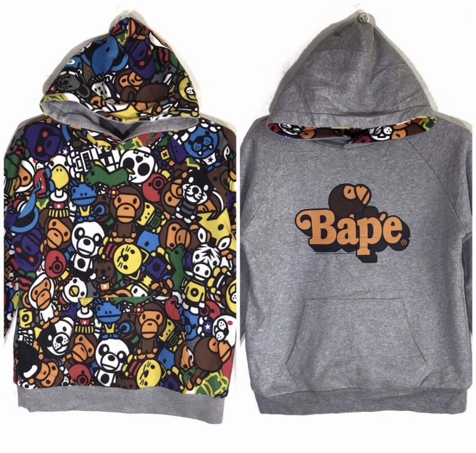 BAPE x Baby Milo On Bape Safari Reversible Hoodie Small