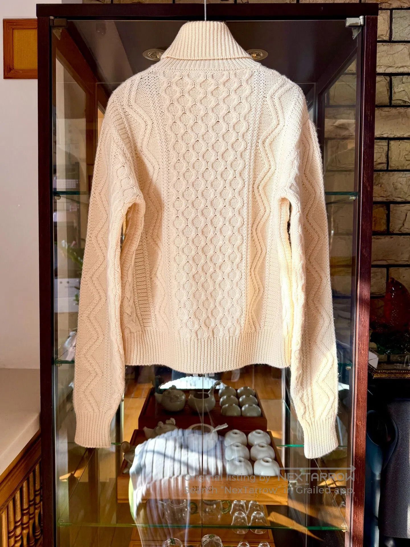 Saint Laurent Paris Saint Laurent 19SS Wool Cable Knit Turtleneck. Size US M / EU 48-50 / 2 - 4 Thumbnail