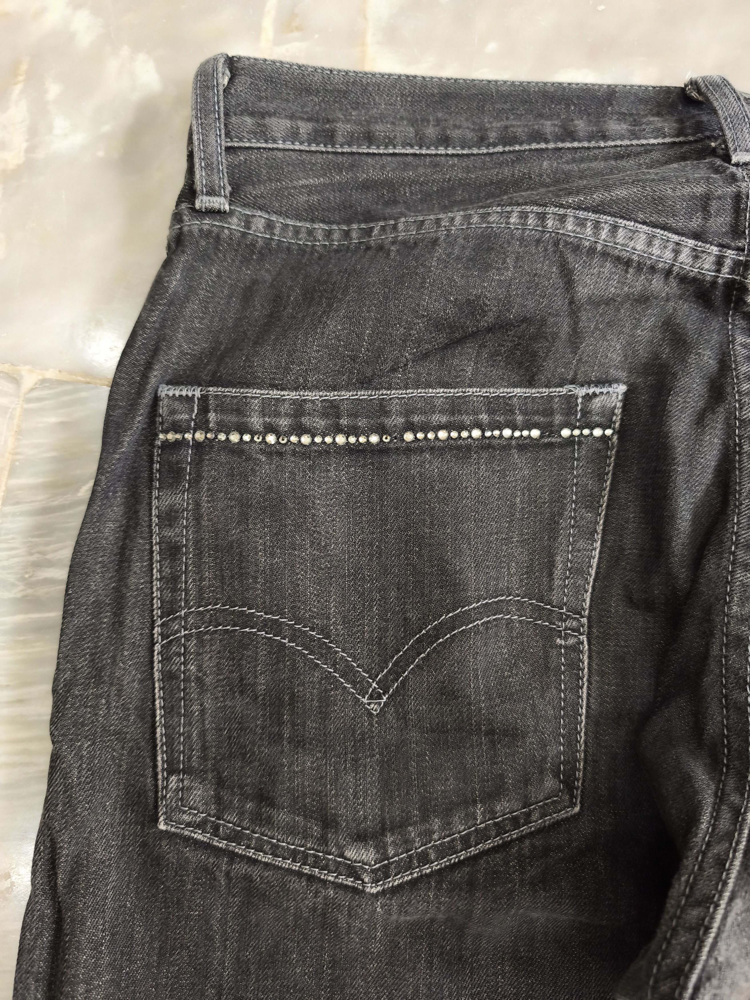 Fragment Design × Levi's Levis Fenom Fragment Swarovski Selvedge Pants Size US 32 / EU 48 - 5 Thumbnail