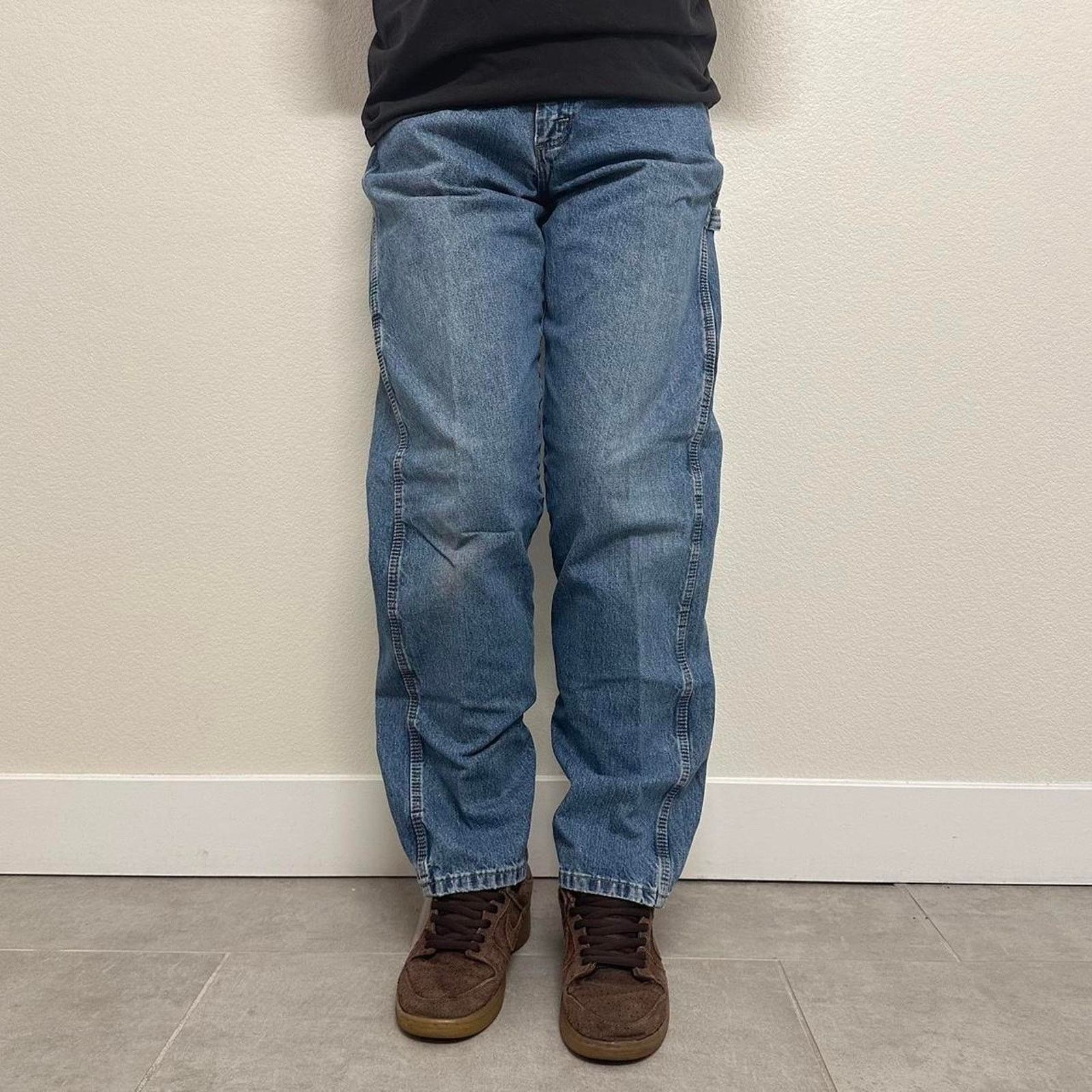 Vintage Vintage blue painter carpenter jeans Size US 32 / EU 48 - 3 Thumbnail