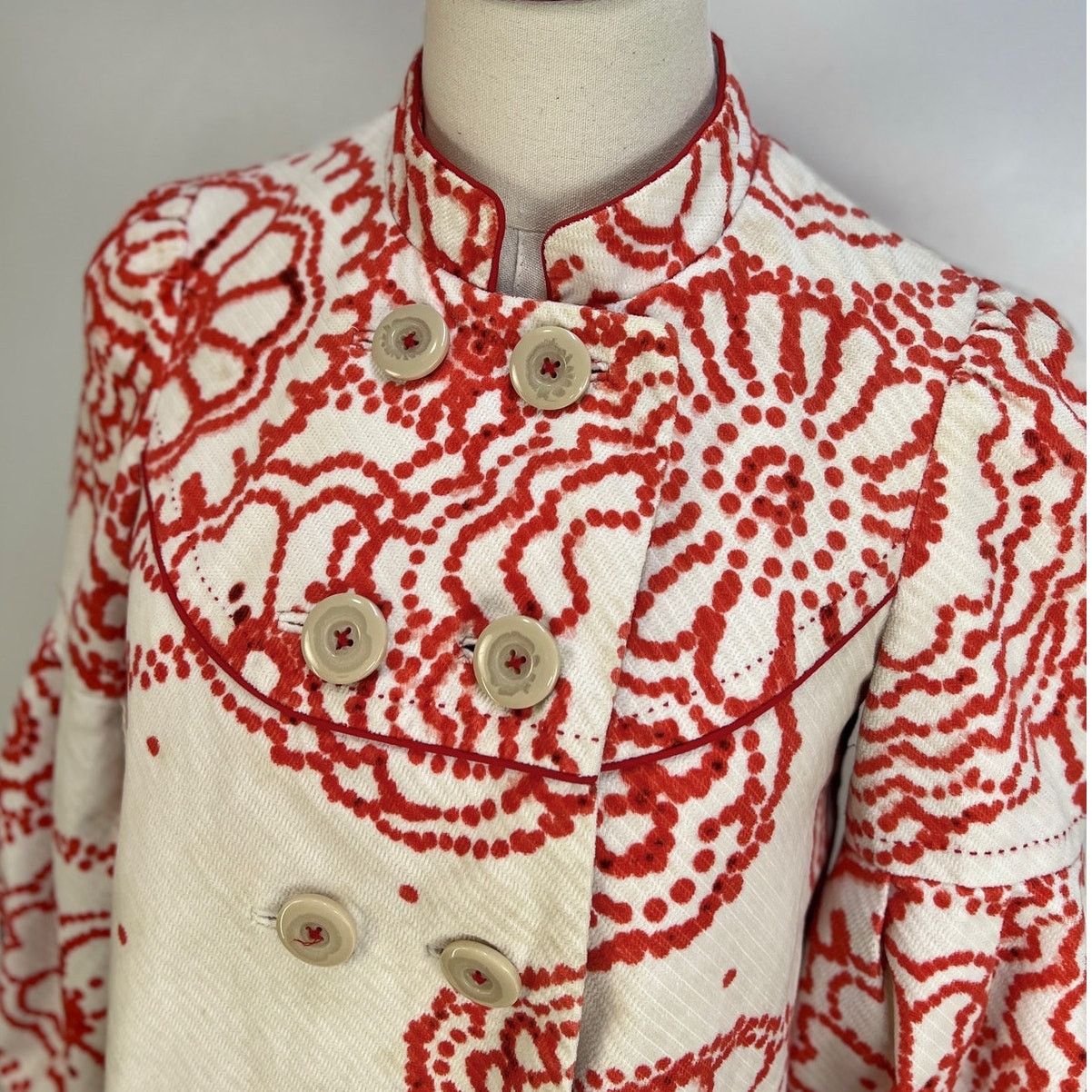 Anthropologie Anthropologie Elevenses Floral Printed Corduroy Jacket Size XS / US 0-2 / IT 36-38 - 2 Thumbnail