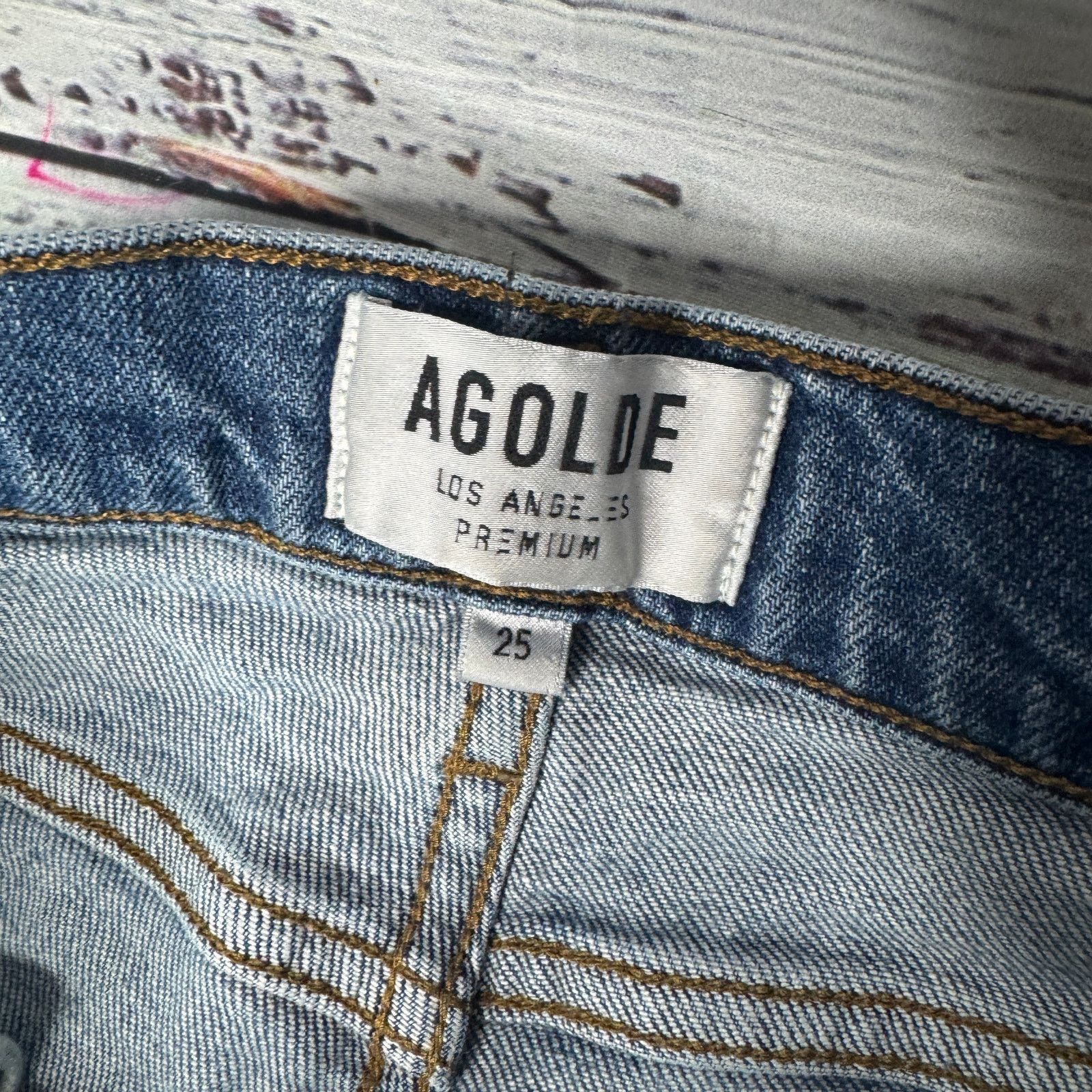 Agolde Agolde Nico High Rise Slim Jean Medium Wash 25 Size 26" / US 2 / IT 38 - 7 Thumbnail