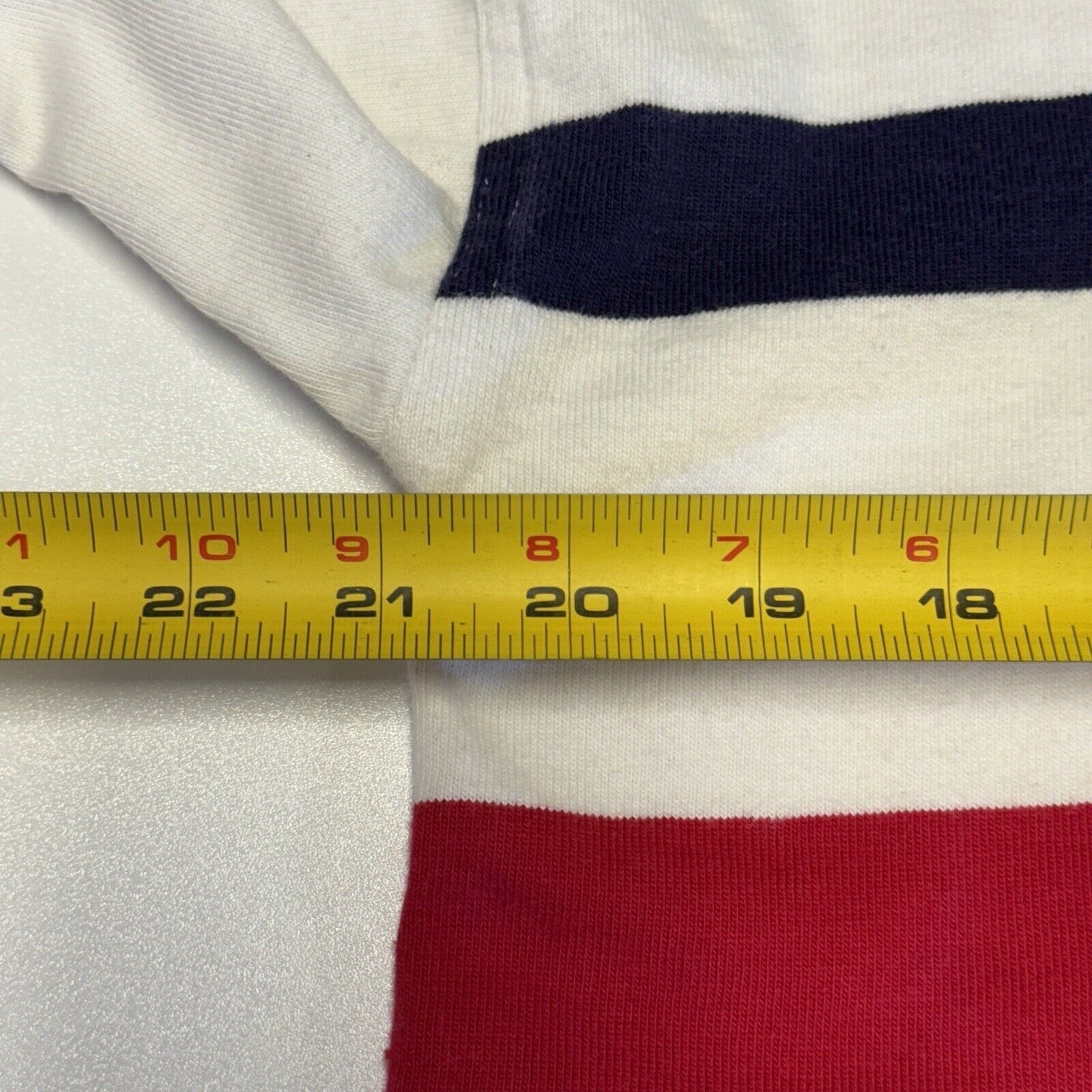 Gant × Vintage Gant Rugger Long Sleeve Rugby Shirt Mens Medium White Stripe Size US M / EU 48-50 / 2 - 14 Thumbnail