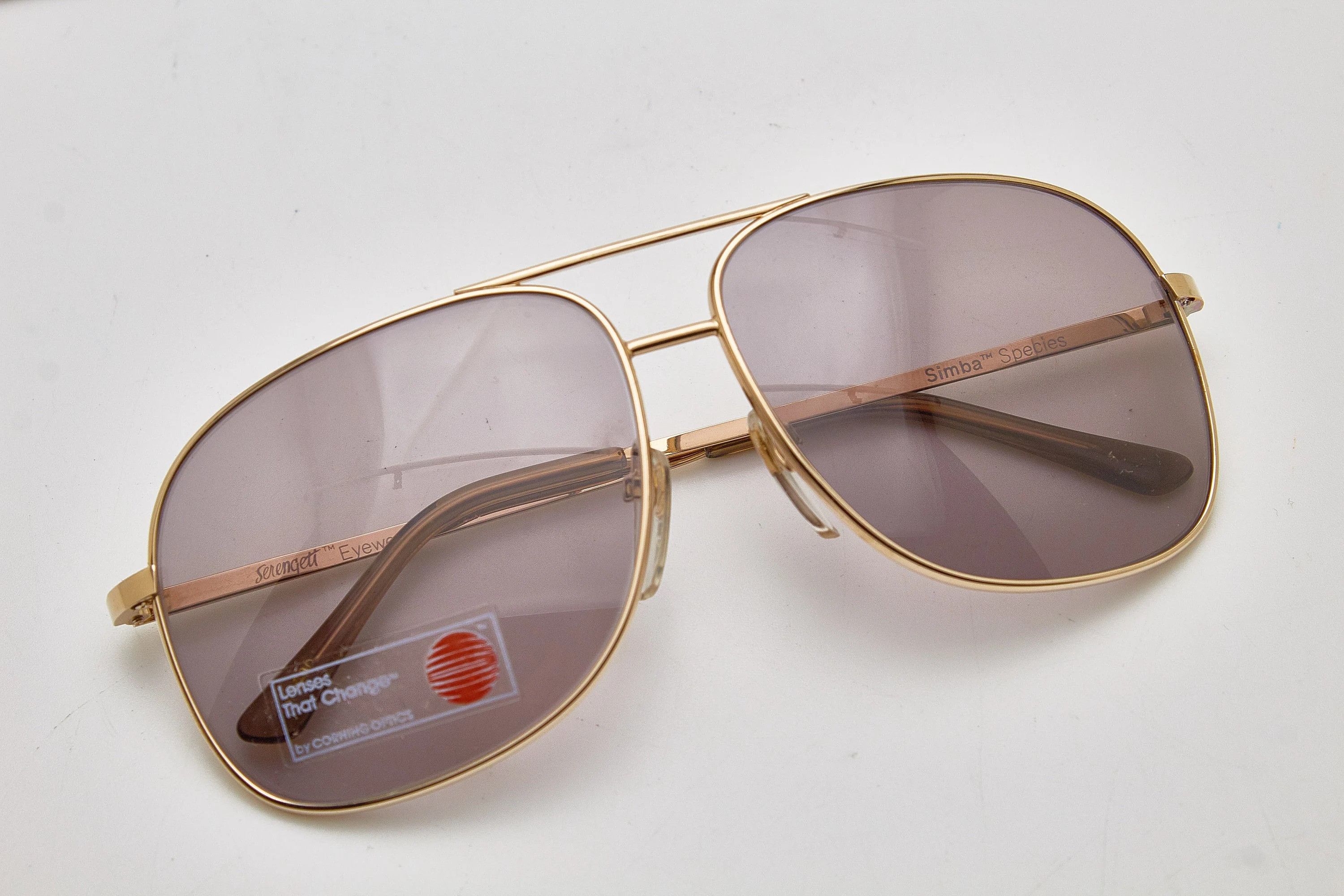 Serengeti SERENGETI quiet luxury 80s oversized gold thin metal specs Size ONE SIZE - 9 Thumbnail