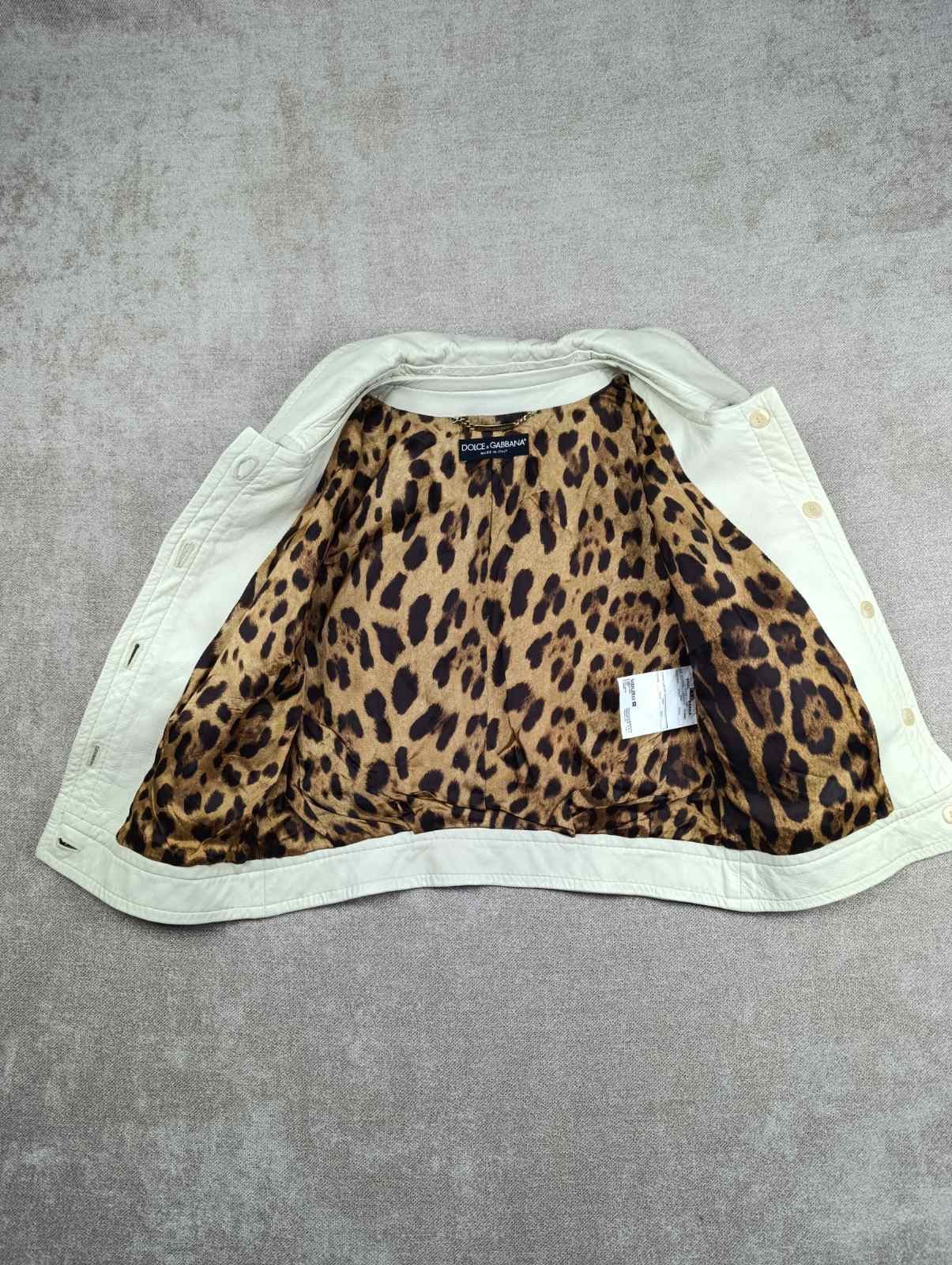 Dolce & Gabbana Dolce & Gabbana Cropped Sheepskin Leather Jacket Size M / US 6-8 / IT 42-44 - 15 Thumbnail