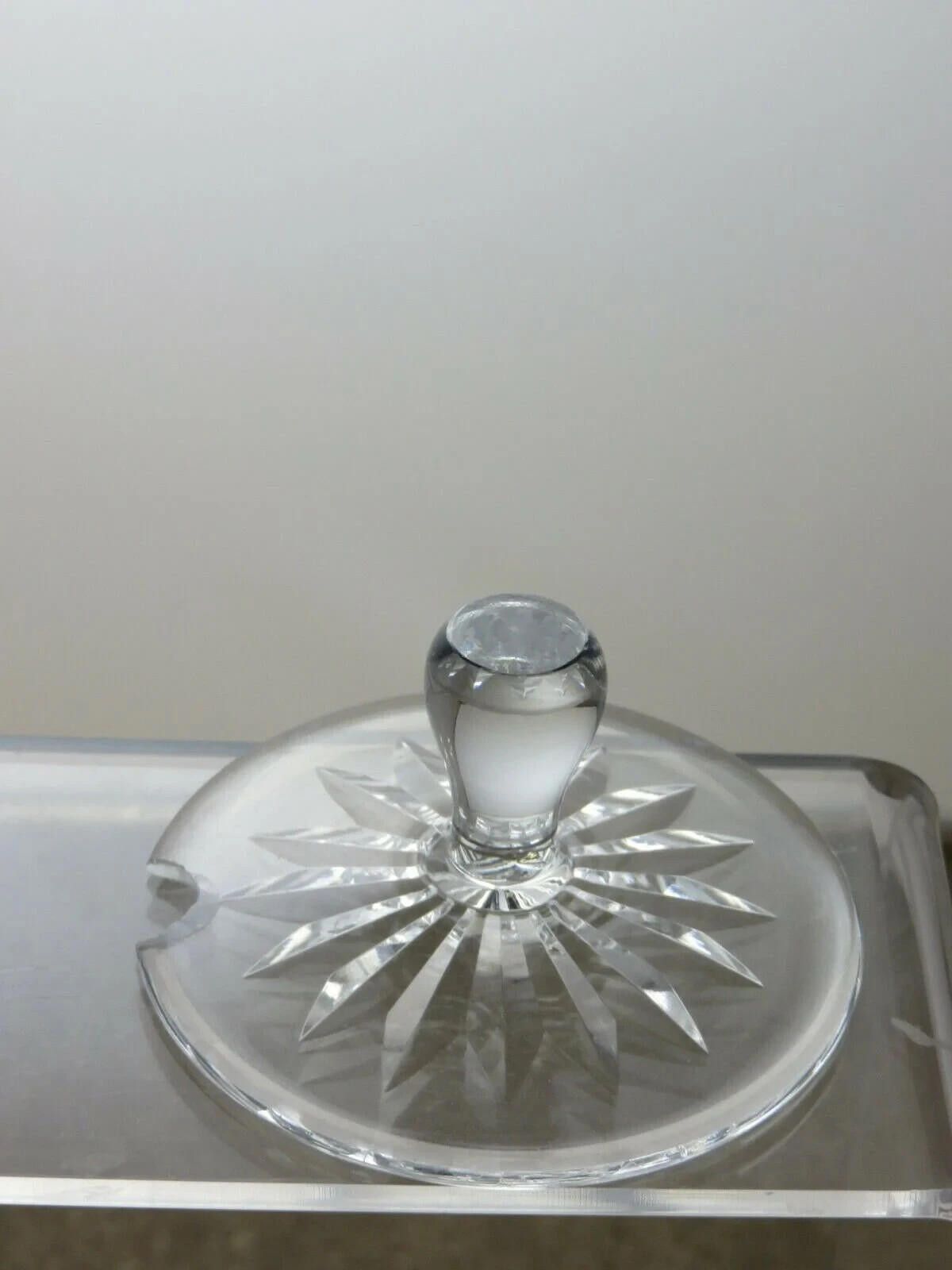 Richardson Richardson Crystal Cut Glass Jam Honey Jar With Lid 3 3/4" Size ONE SIZE - 4 Thumbnail