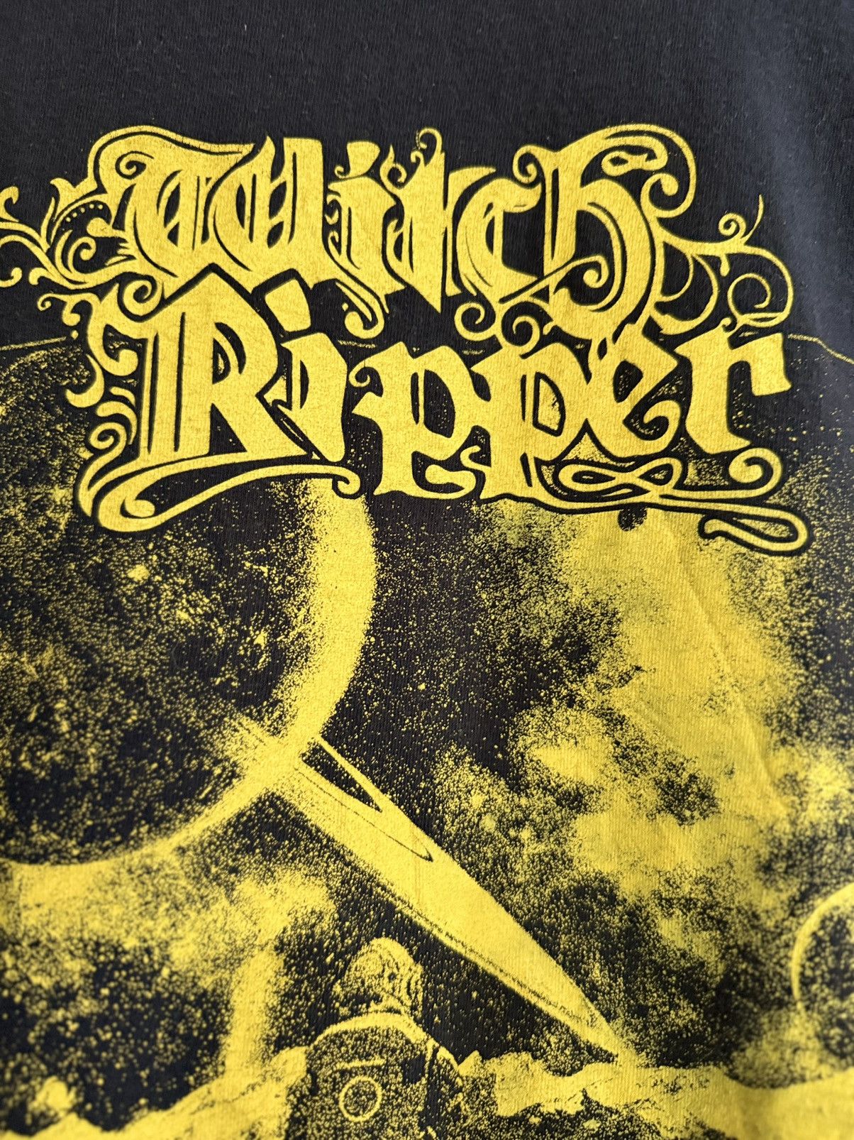 Band Tees Vintage Y2K Witch Ripper Black Metal Band Promo Faded Tee Size US L / EU 52-54 / 3 - 3 Thumbnail
