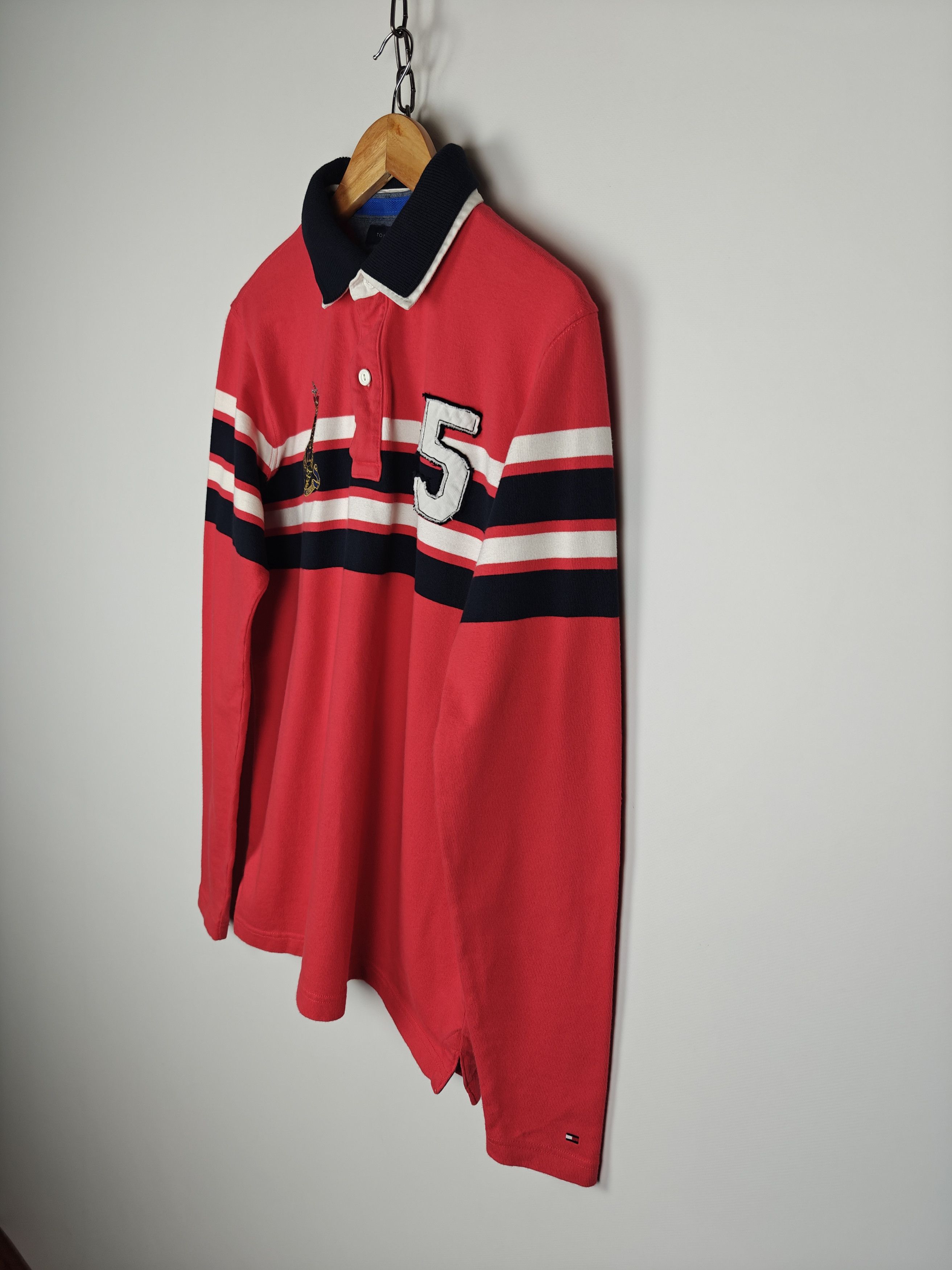 Tommy Hilfiger Tommy Hilfiger Swetashirt Collared Pullover Red size L Size US L / EU 52-54 / 3 - 6 Thumbnail