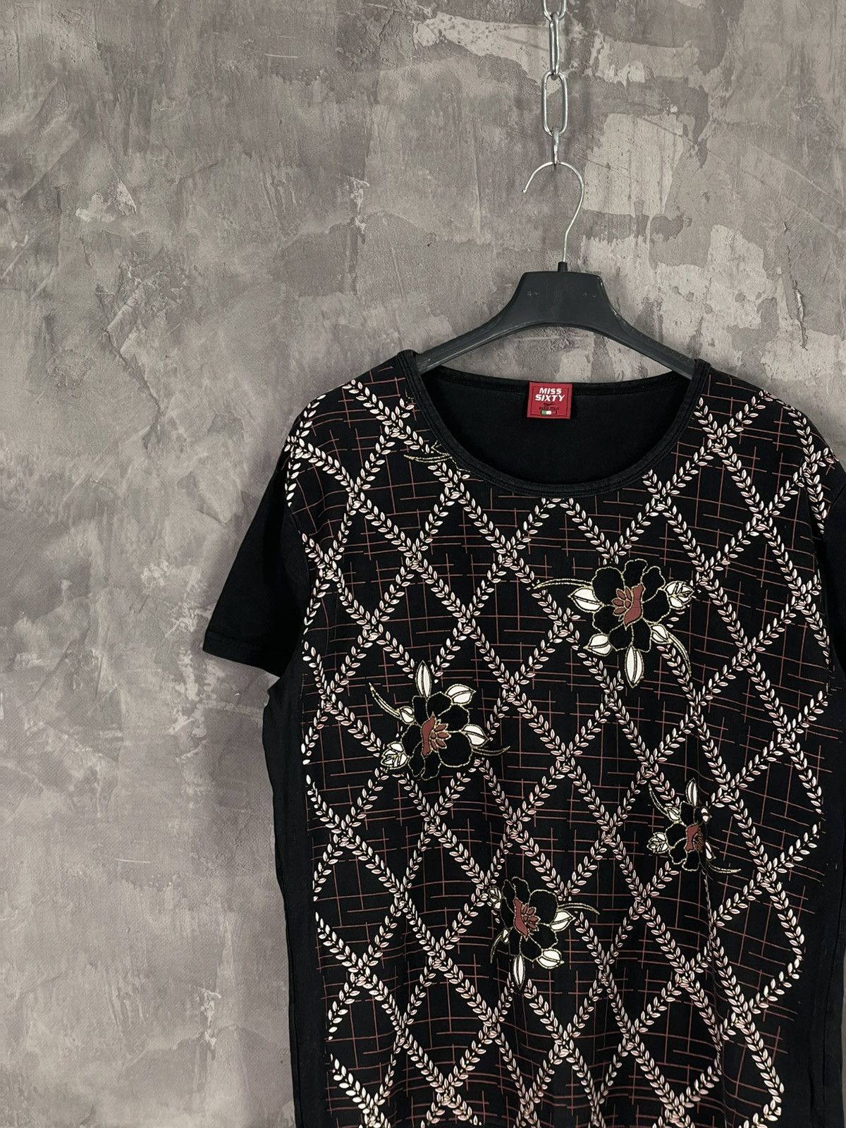 Miss Sixty × Vintage 00s Miss Sixty Flower Cute Logo T Shirt Top Size M / US 6-8 / IT 42-44 - 3 Thumbnail
