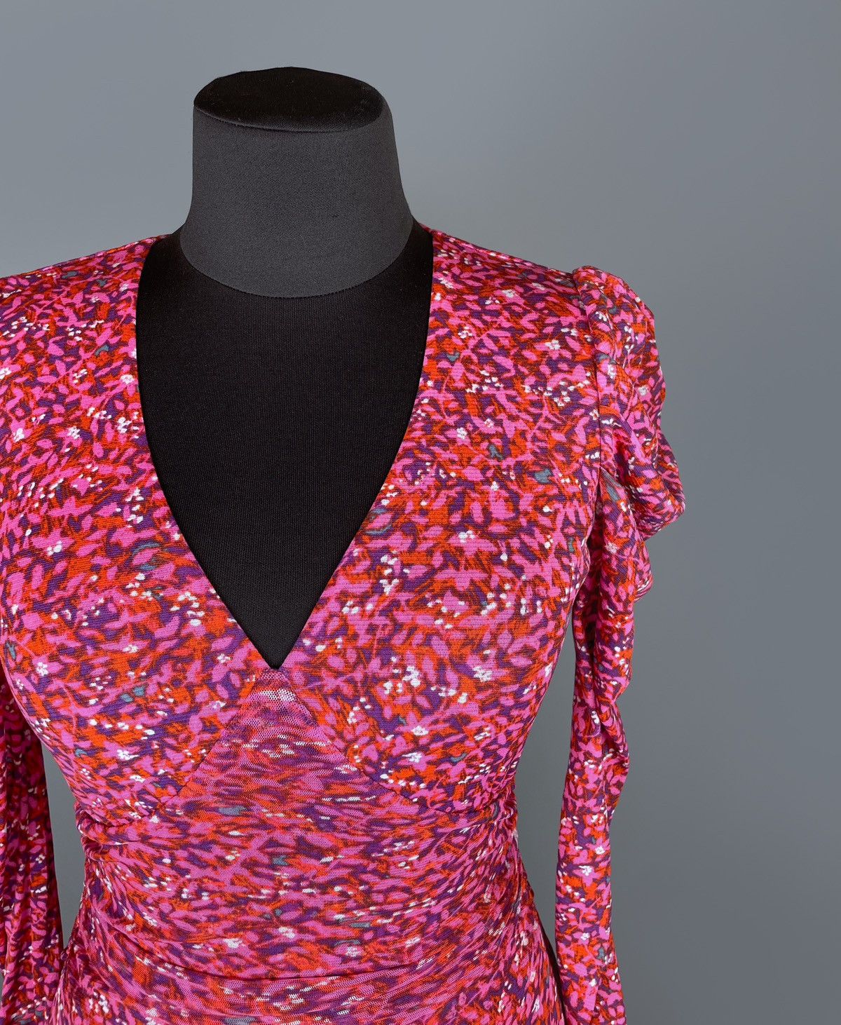 Diane von Furstenberg DIANE VON FURSTENBERG Alyssa Ruched Mini Dress Size XS Size XS / US 0-2 / IT 36-38 - 8 Thumbnail