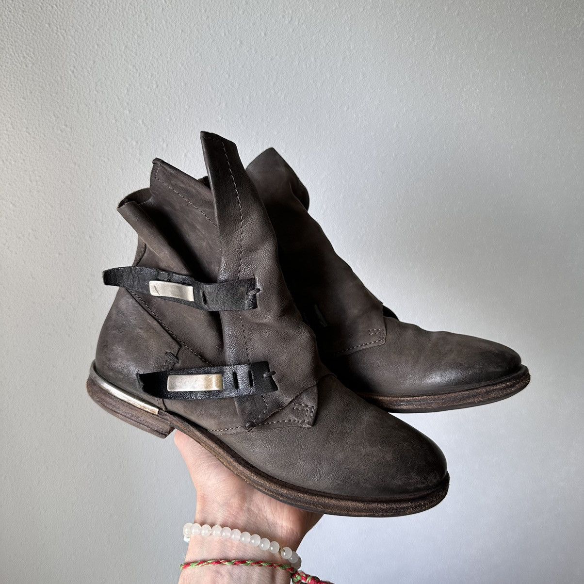 A.S.98 RARE AS 98 Airstep Vintage Ankle Straps Boots Guidi Vibe Size US 6 / IT 36 - 4 Thumbnail