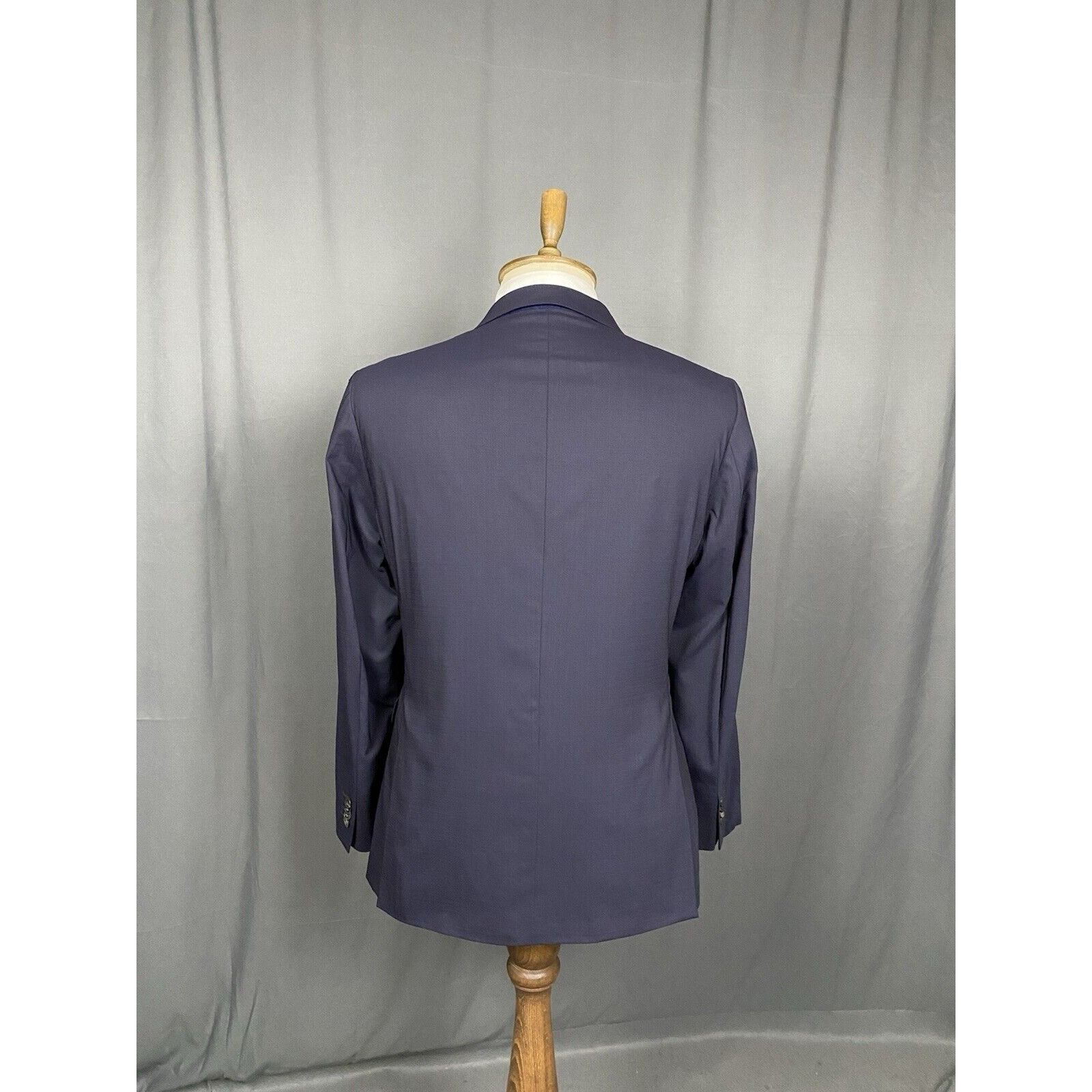 Boglioli Boglioli Men's Dark Blue Wool Blazer Jacket Size 54 Size 54R - 7 Thumbnail