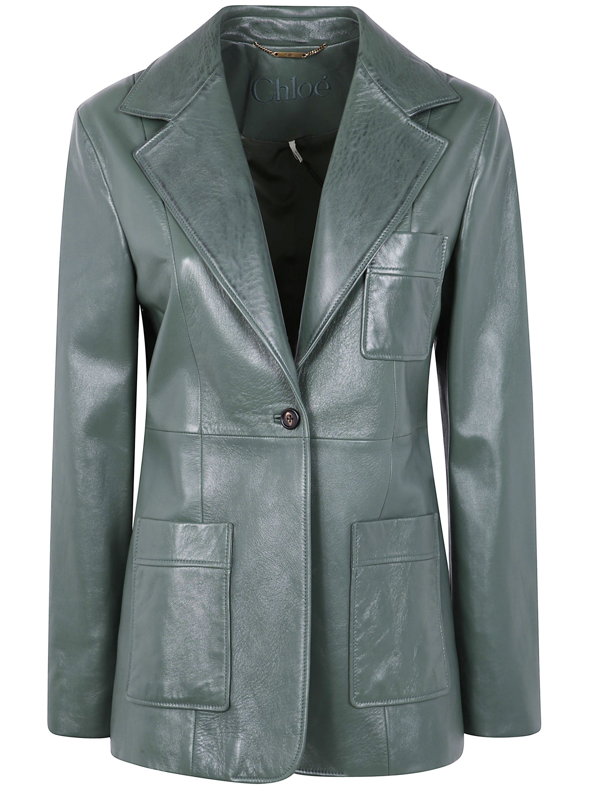 Miss Chloe⌇vintage⌇green jacket Miss Chloe Vintage Single Breasted Jacket Coat Size 40 Blue