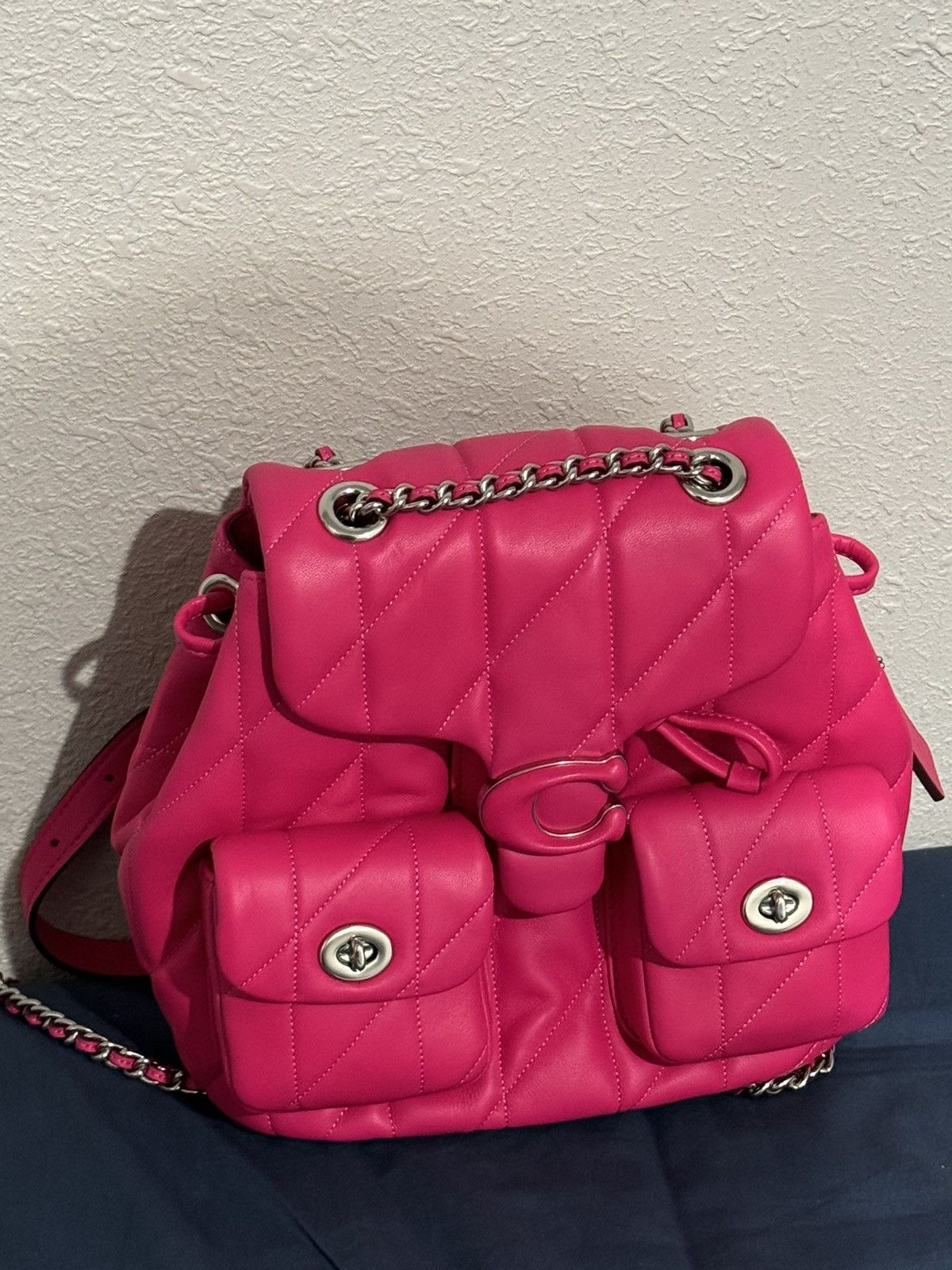 Coach Coach Pillow Tabby Backpack in Dragonfruit Size ONE SIZE - 1 Thumbnail