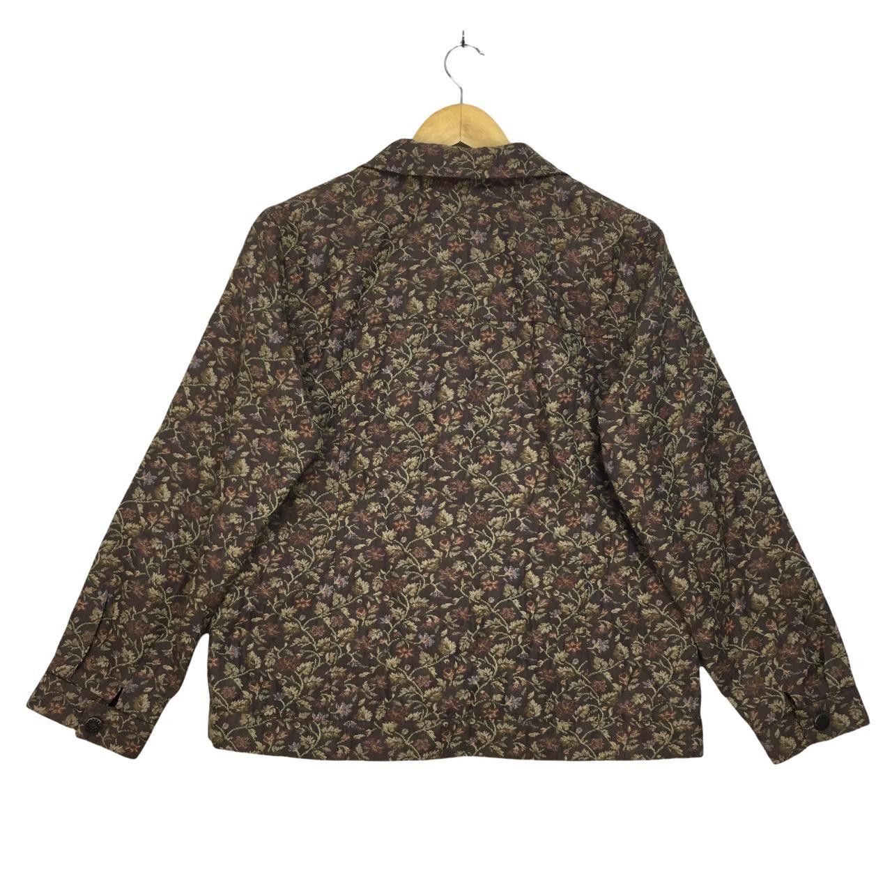 Vintage Vtg MARINA SPORT by Marina Rinaldi Button Jacket Full Floral Size M / US 6-8 / IT 42-44 - 3 Thumbnail