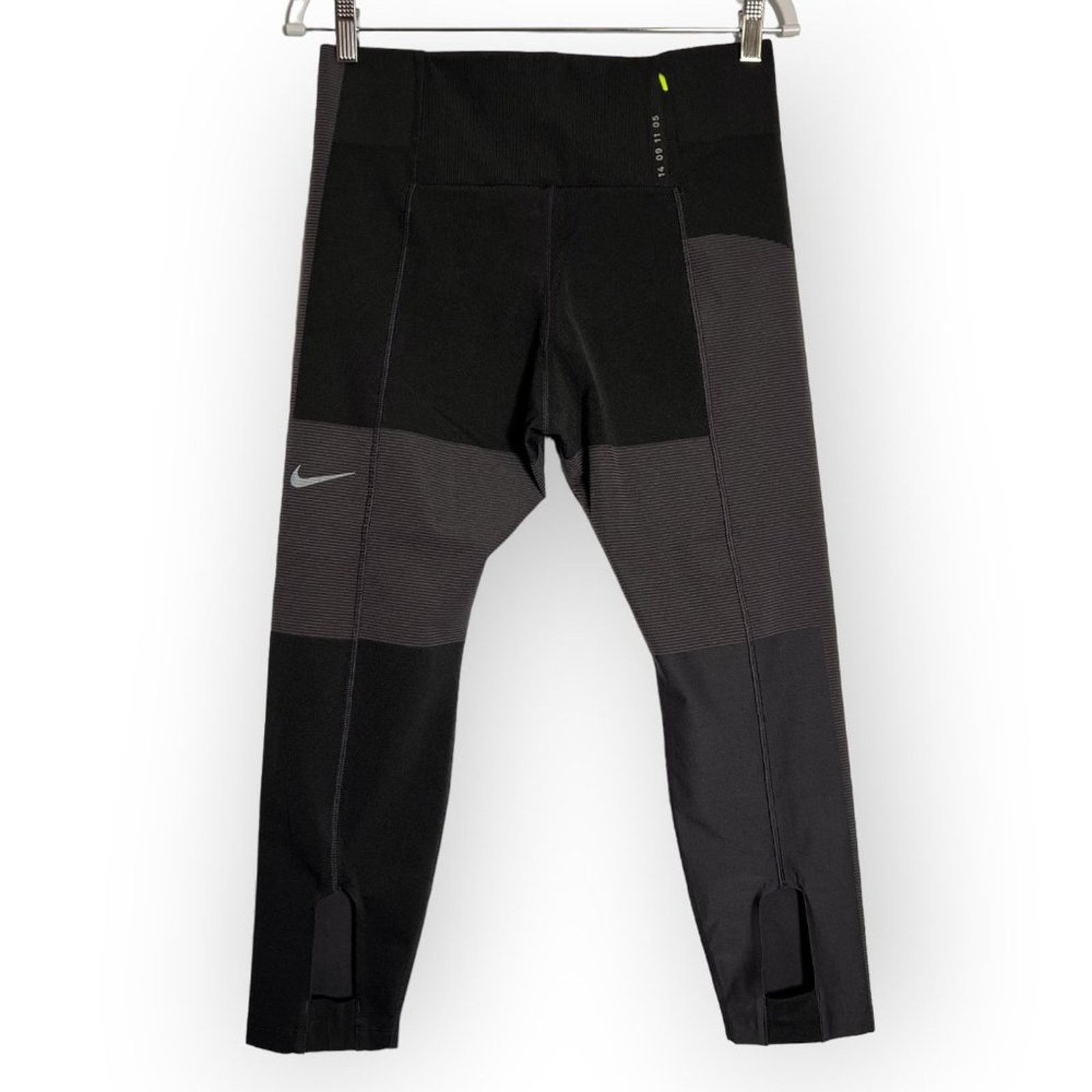 Nike Nike Tech Pack NikeLab Running Crop Tights Black Gray Size L Size 29" - 2 Thumbnail