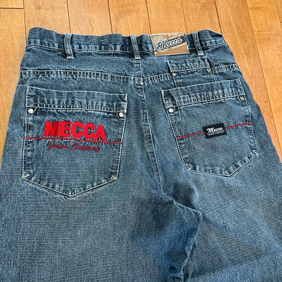 JNCO × Mecca × Vintage Y2K BAGGY MECCA JEANS Size US 34 / EU 50 - 5 Thumbnail