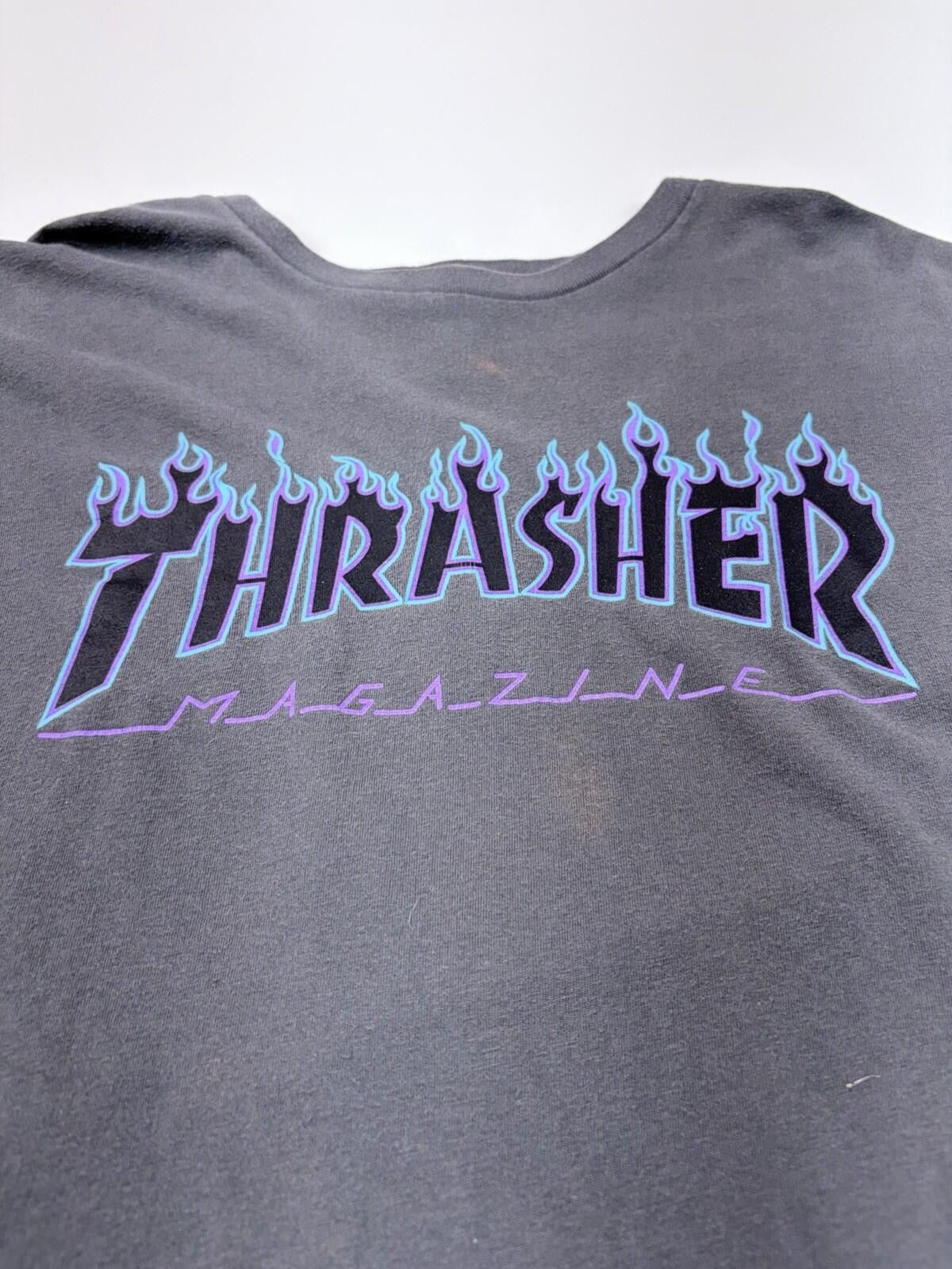 Thrasher Thrasher Magazine charcoal gray t-shirt Size M Size US M / EU 48-50 / 2 - 2 Thumbnail