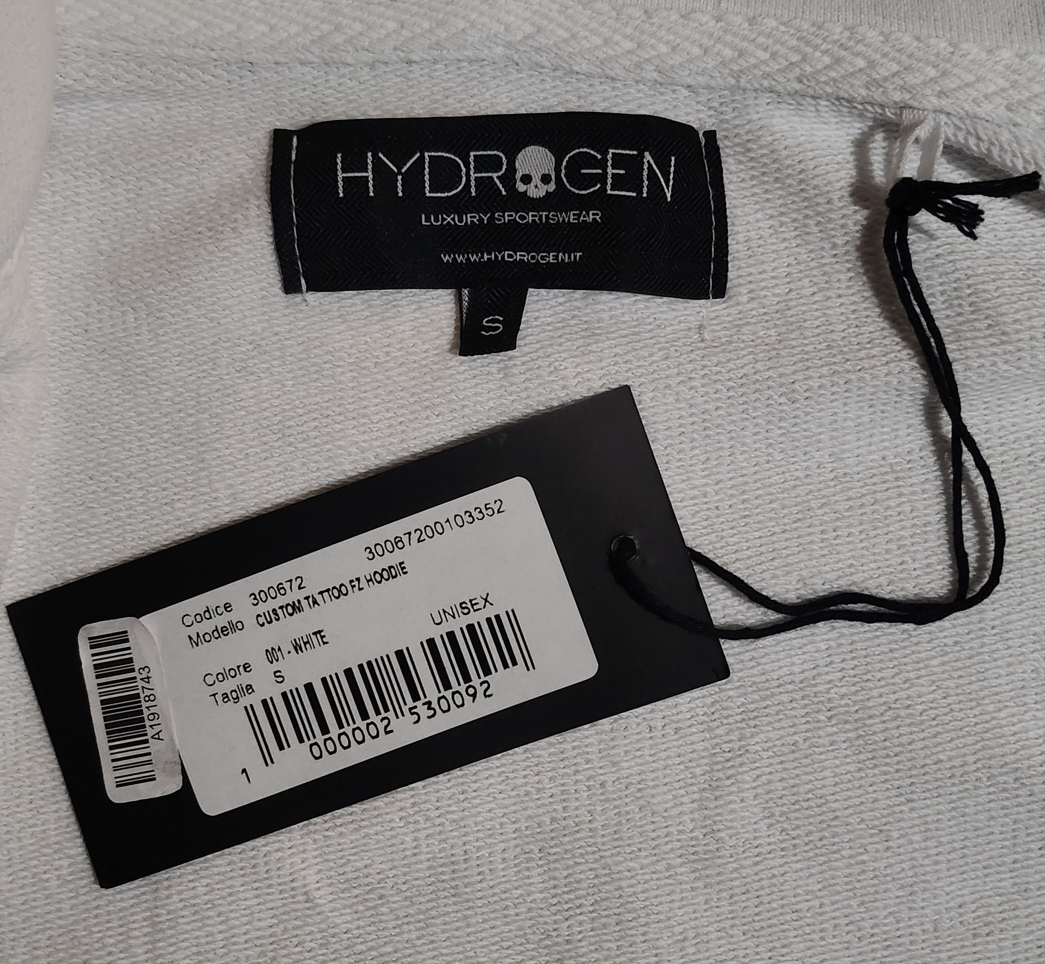 HYDROGEN Hydrogen Tattoo Double Zip Hoodie Size US S / EU 44-46 / 1 - 4 Thumbnail